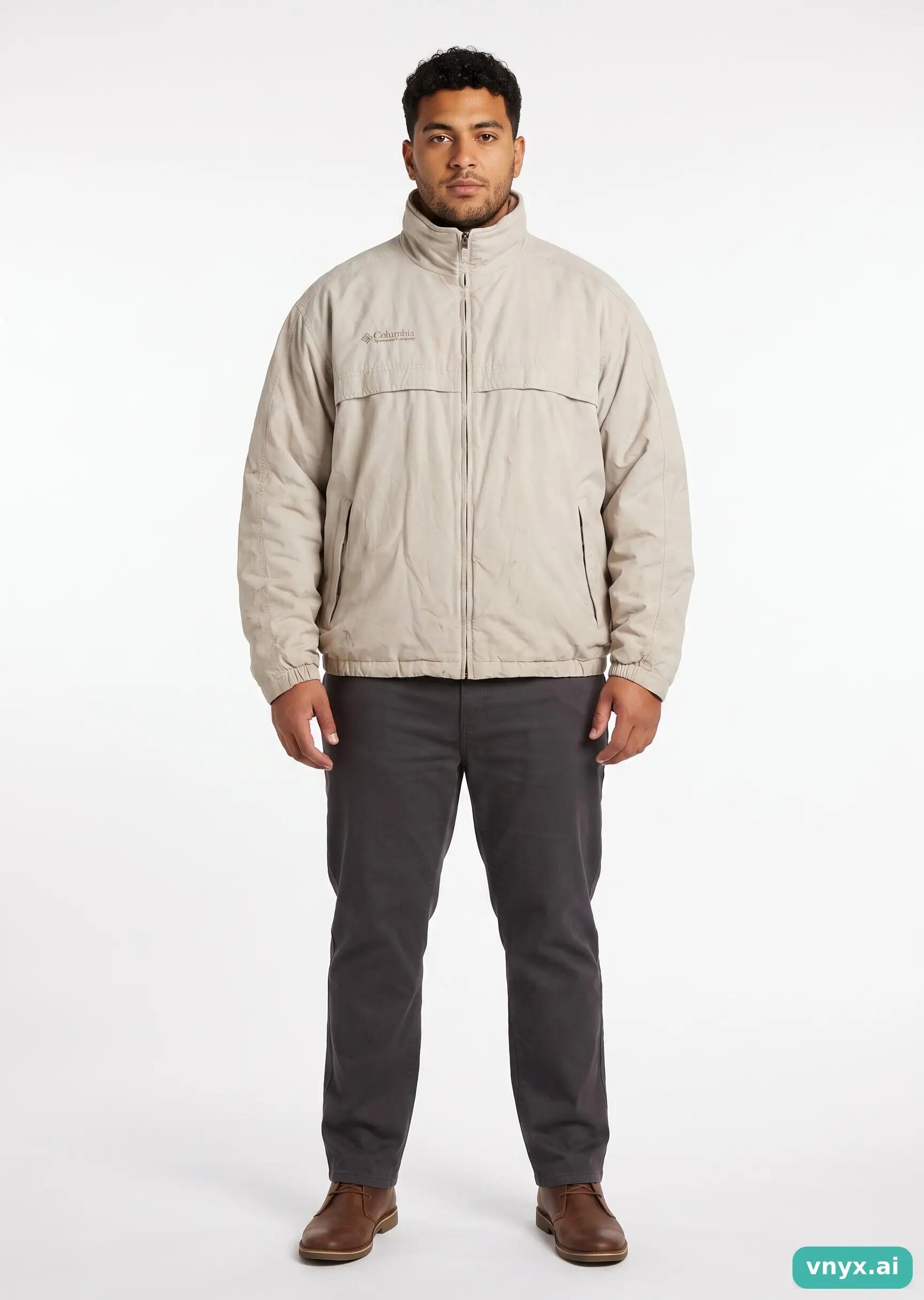 Second Life - Vintage Columbia Sportswear Beige Windbreaker Men XL 3/5
