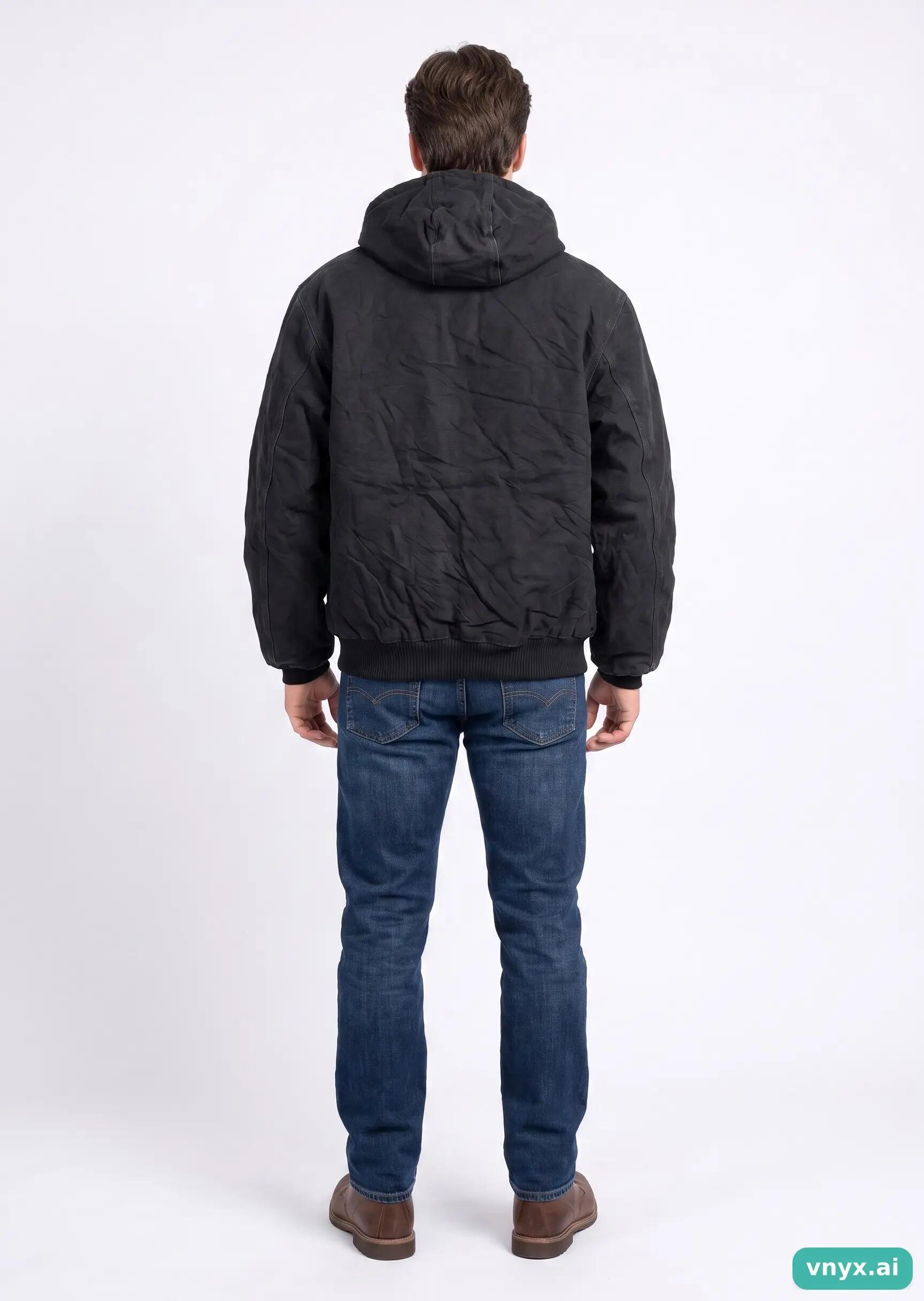 Second Life - Vintage Carhartt Bold Black Outdoor Jacket Men L 4/5