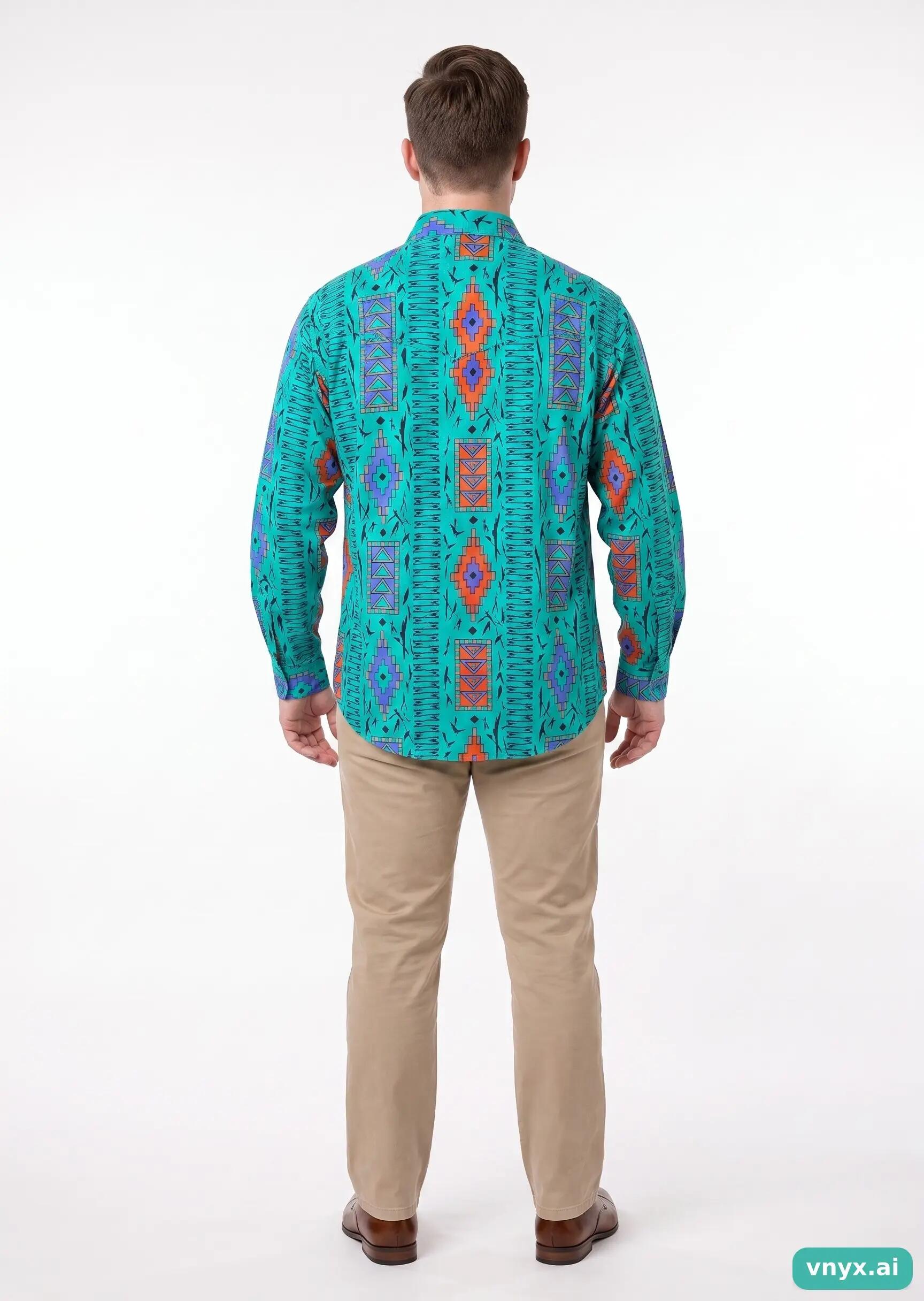 Second Life - Vintage Wrangler Turquoise Casual Shirt Men L 4/5