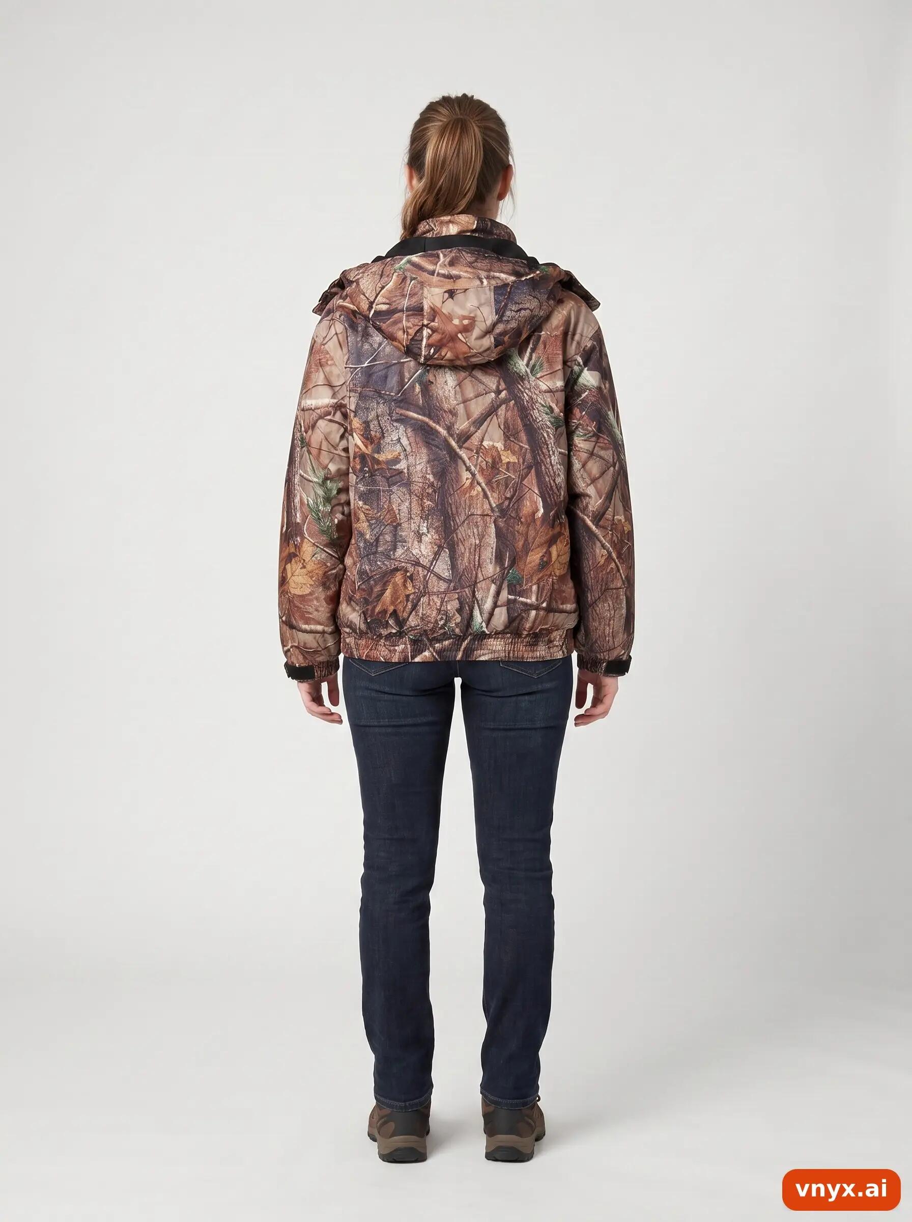 Second Life - Vintage Field & Stream Brown Camouflage Puffer Jacket Women S 4/6
