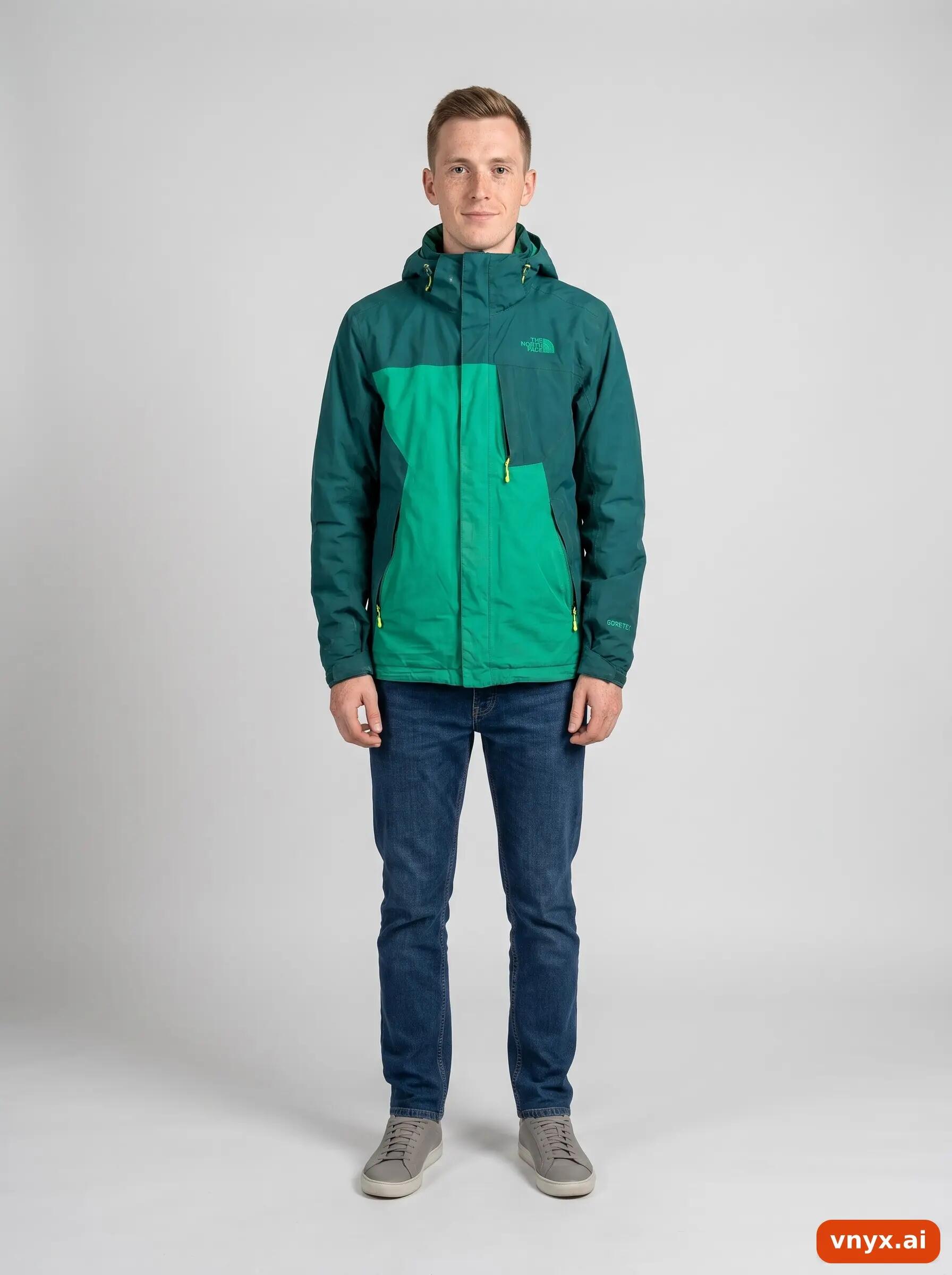 Second Life - Vintage The North Face Green Outdoor Jacket Men S 3/6