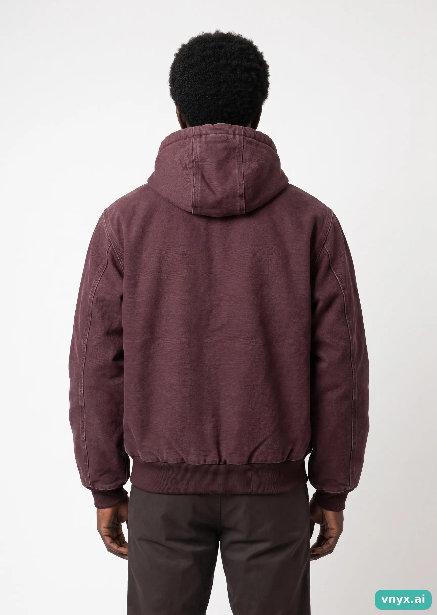Second Life - Vintage Carhartt Burgundy Outdoor Jacket Men M 2/5