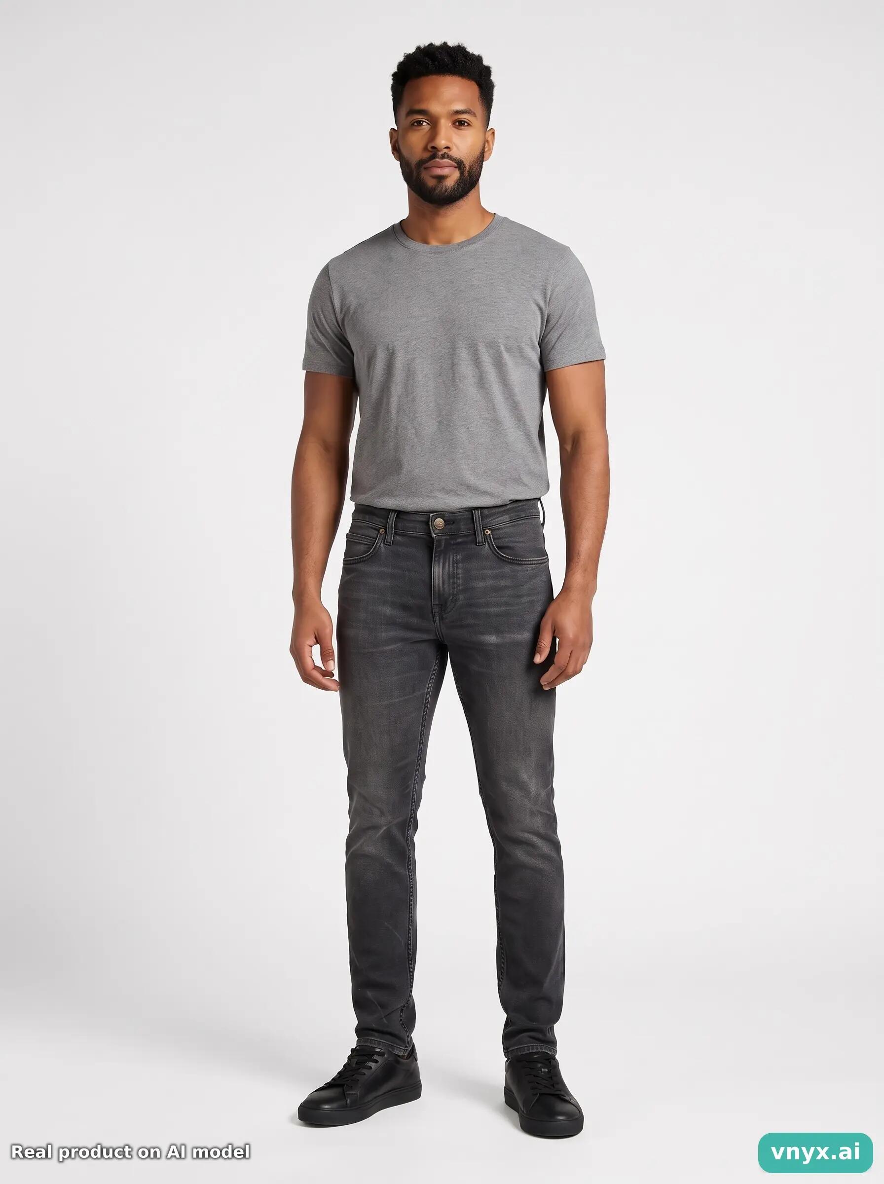 Second Life - Vintage Lee Charcoal Jeans Men 30 L32 6/6
