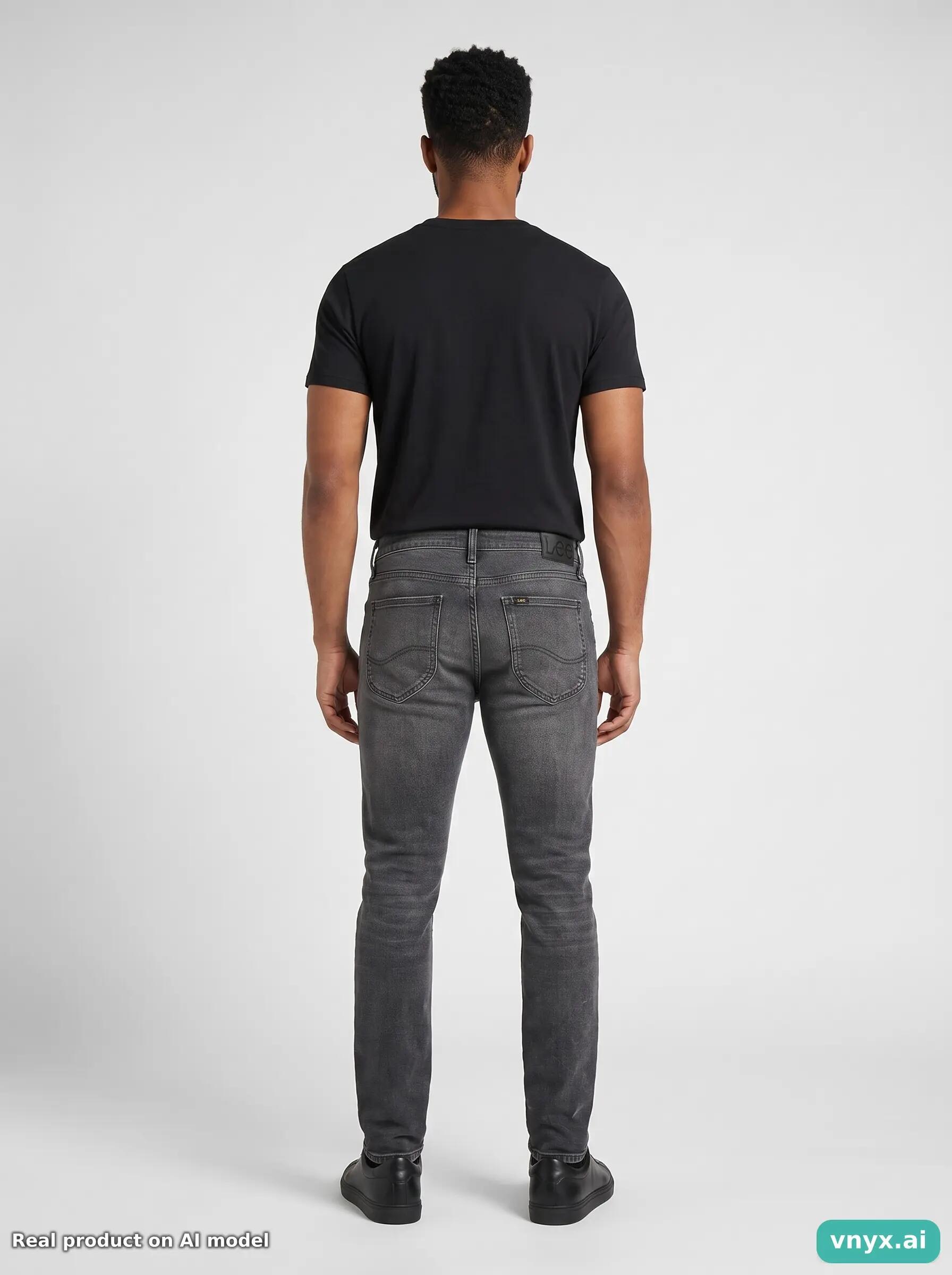 Second Life - Vintage Lee Charcoal Jeans Men 30 L32 4/6