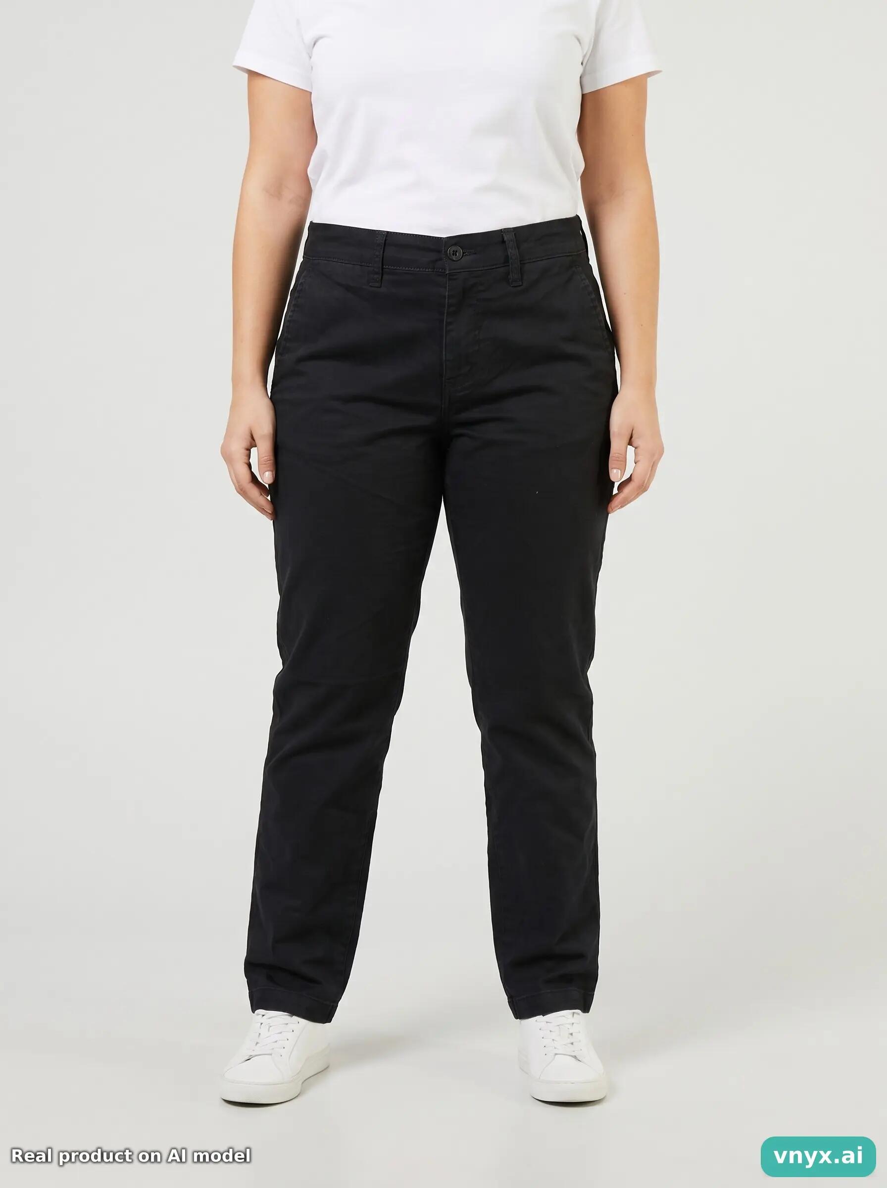 Second Life - Vintage Carhartt Dark Black Chinos Women W30 L32 1/6