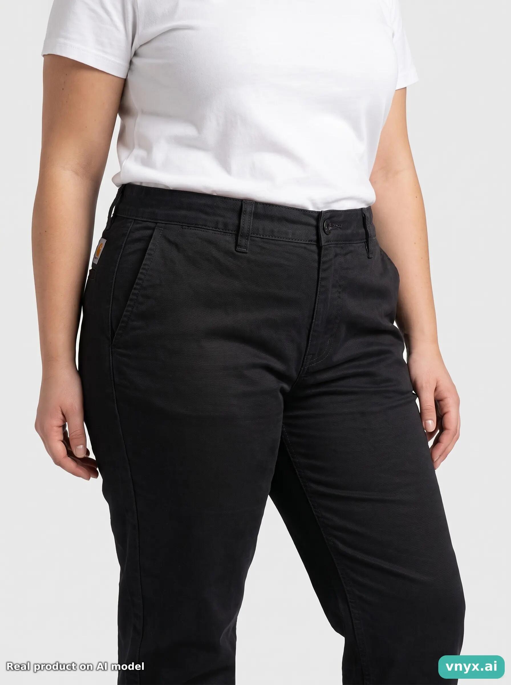 Second Life - Vintage Carhartt Dark Black Chinos Women W30 L32 6/6