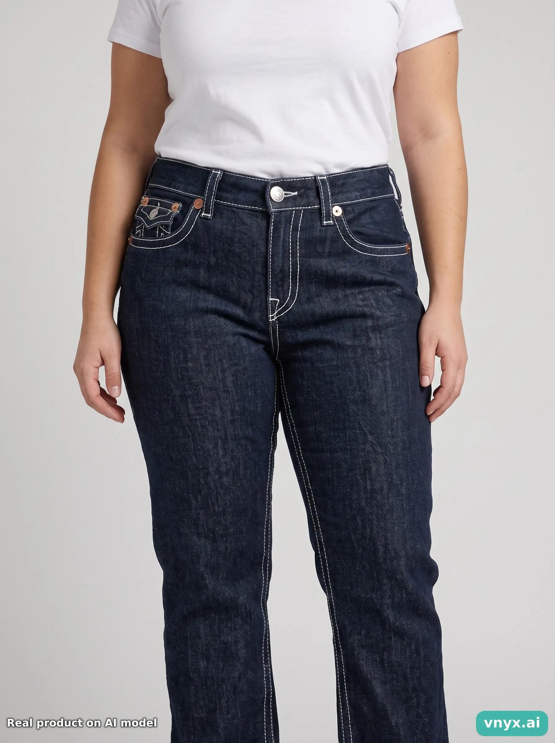 Second Life - Vintage True Religion Dark Blue Jeans Women W36 6/6