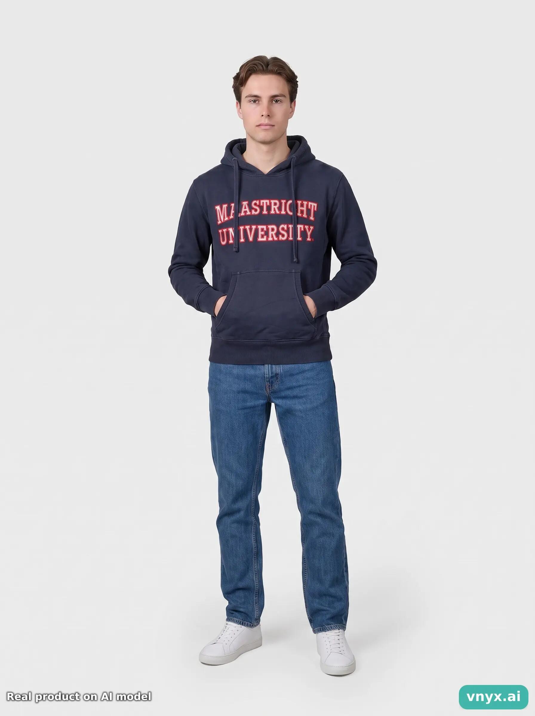 Second Life - Vintage UNIGEAR Navy Hoodie Men S 6/6