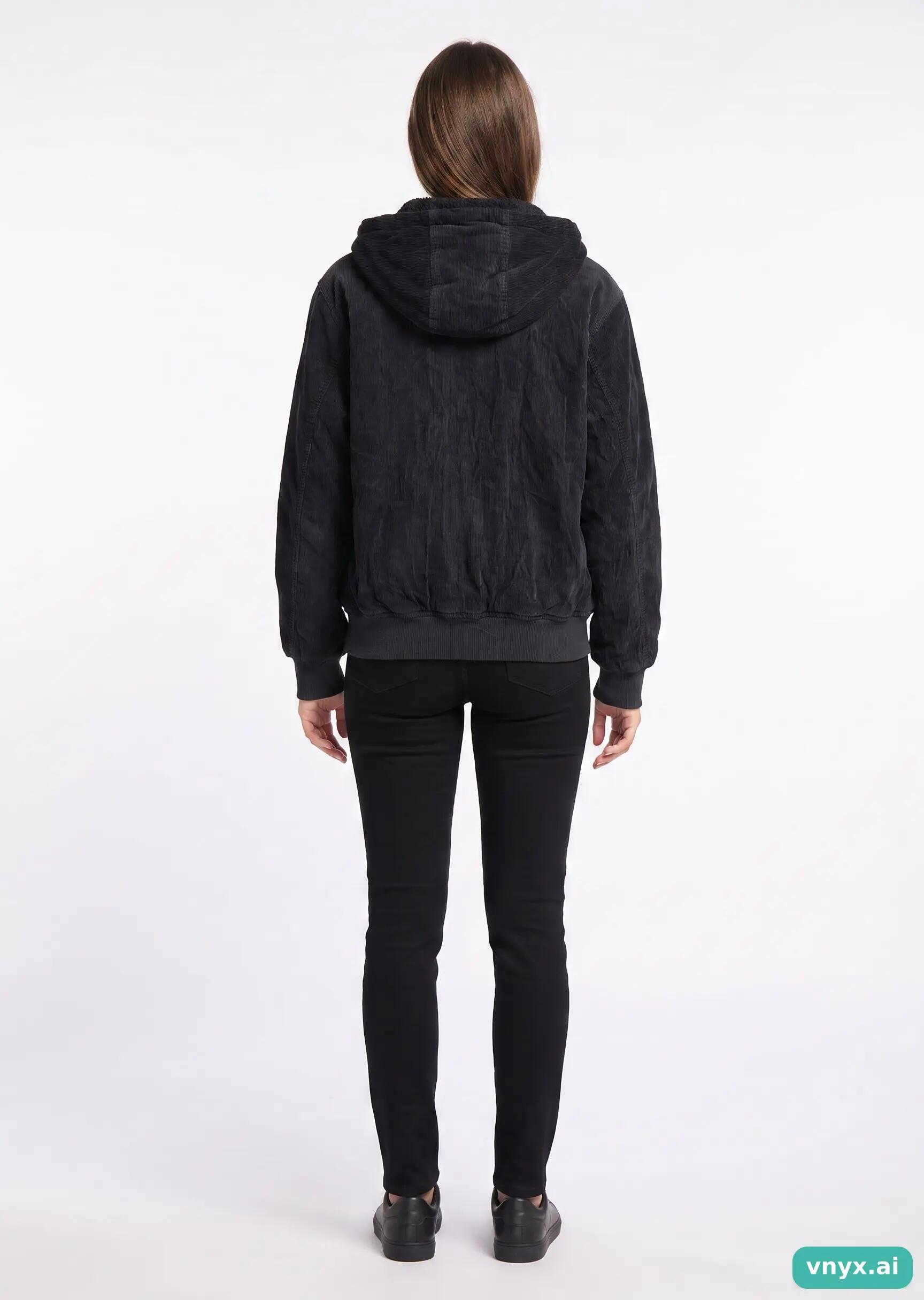 Second Life - Vintage Levi's Black Fleece Jacket Women S 4/5