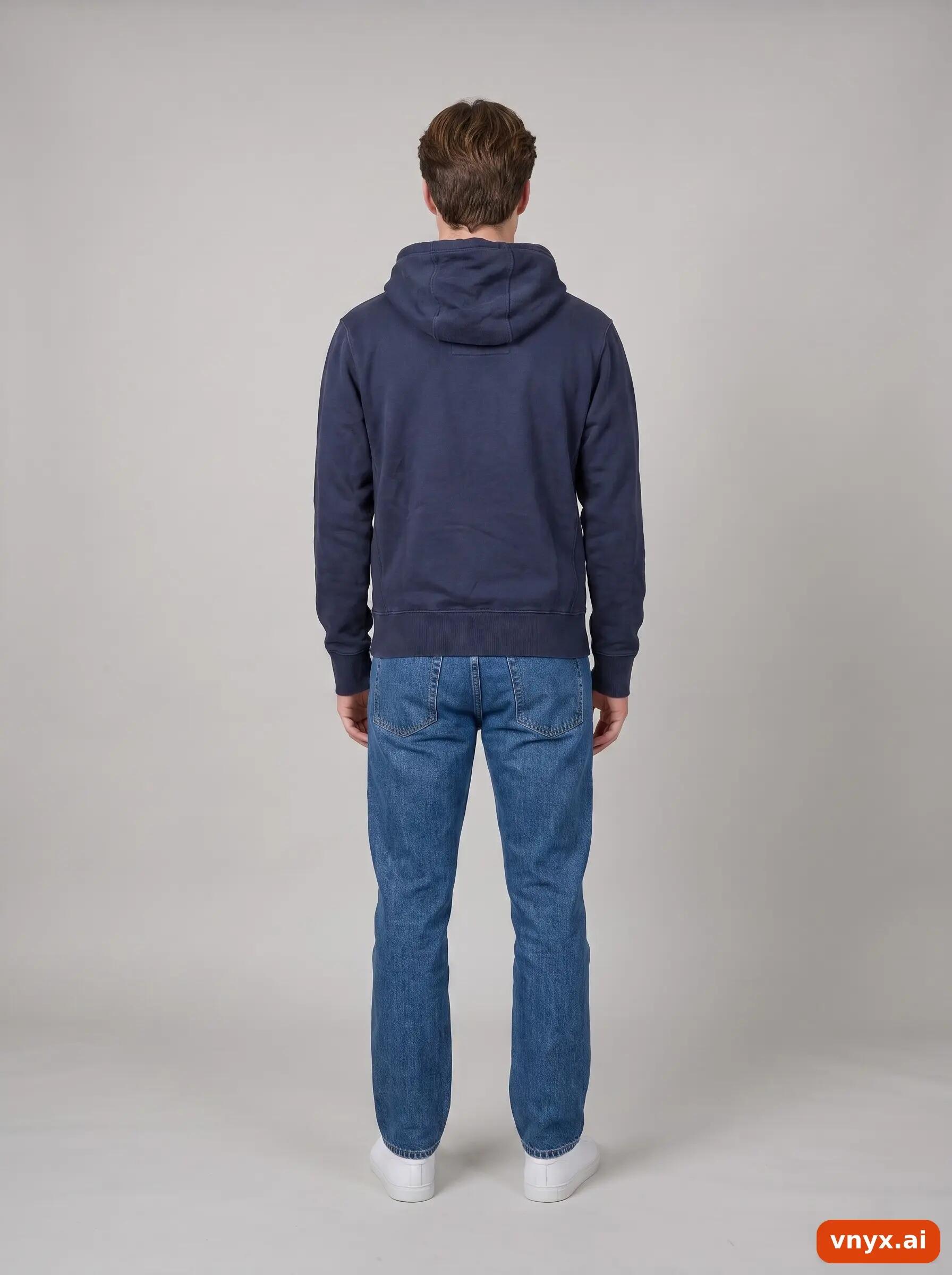 Second Life - Vintage UNIGEAR Navy Hoodie Men S 4/6