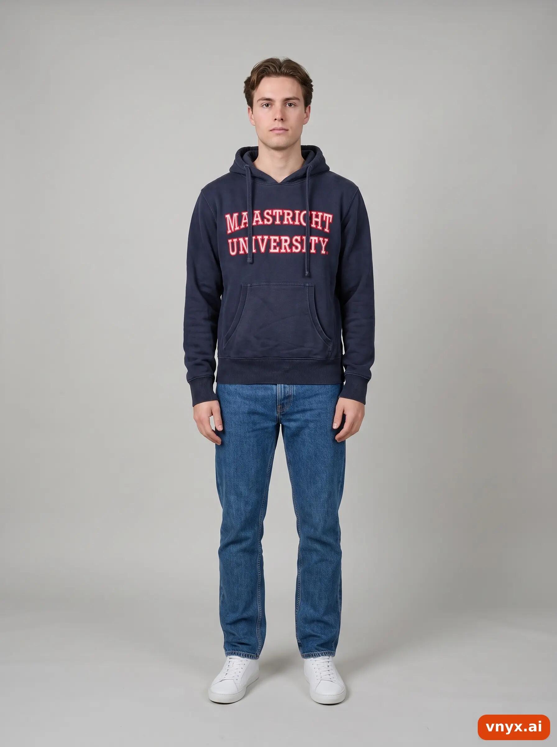 Second Life - Vintage UNIGEAR Navy Hoodie Men S 3/6