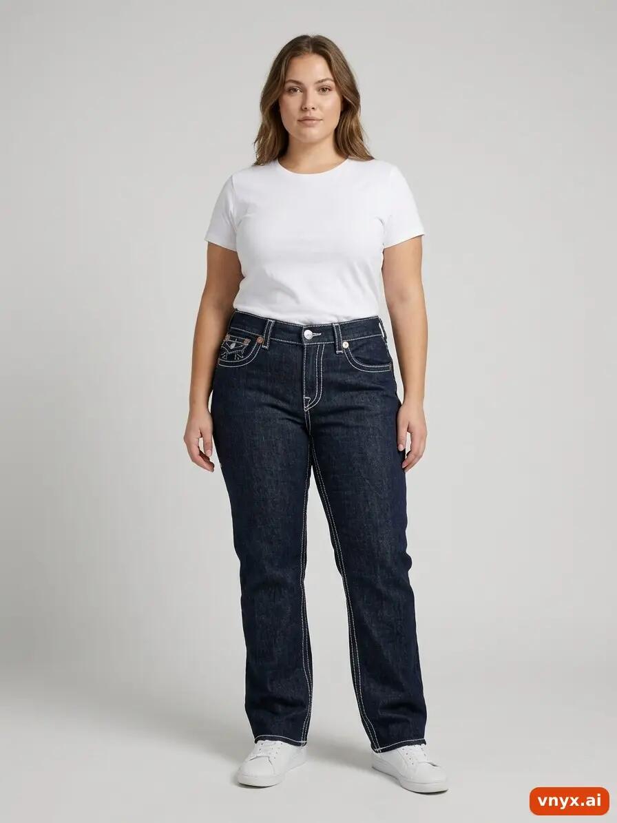 Second Life - Vintage True Religion Dark Blue Jeans Women W36 2/6