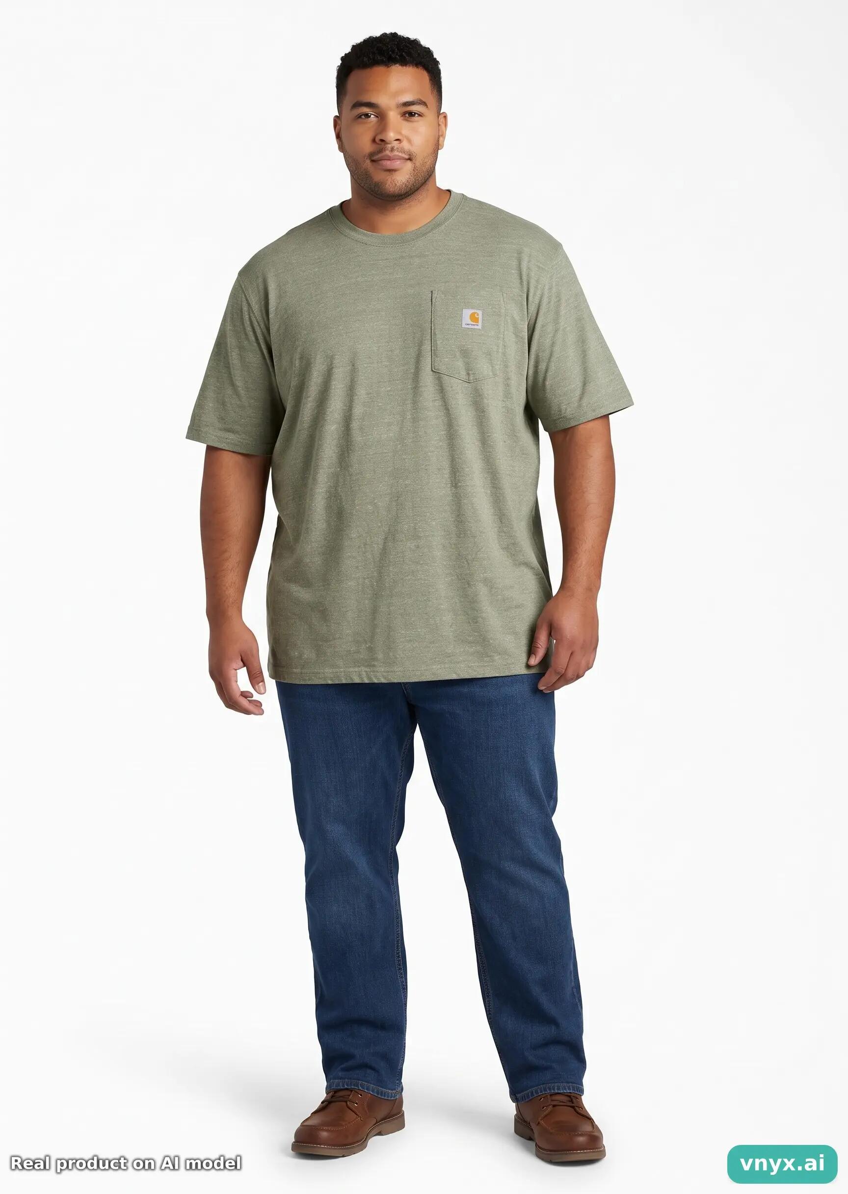 Second Life - Vintage Carhartt Sage Green Long Sleeve Men XL 3/5