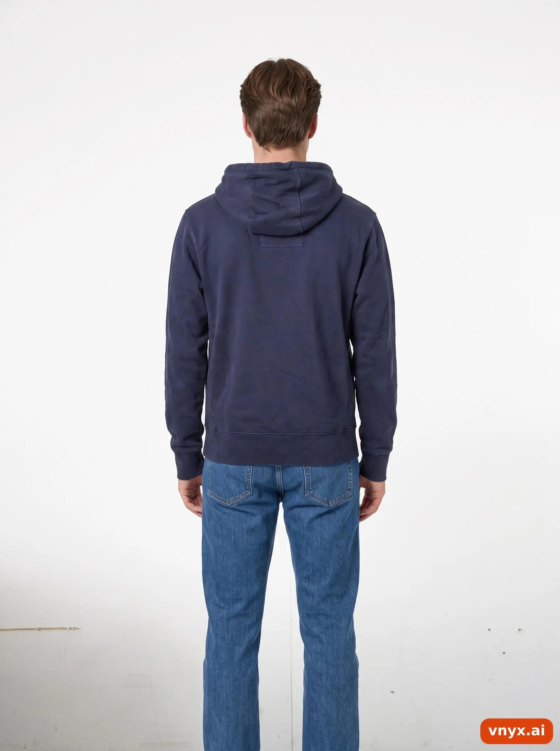 Second Life - Vintage UNIGEAR Navy Hoodie Men S 2/6
