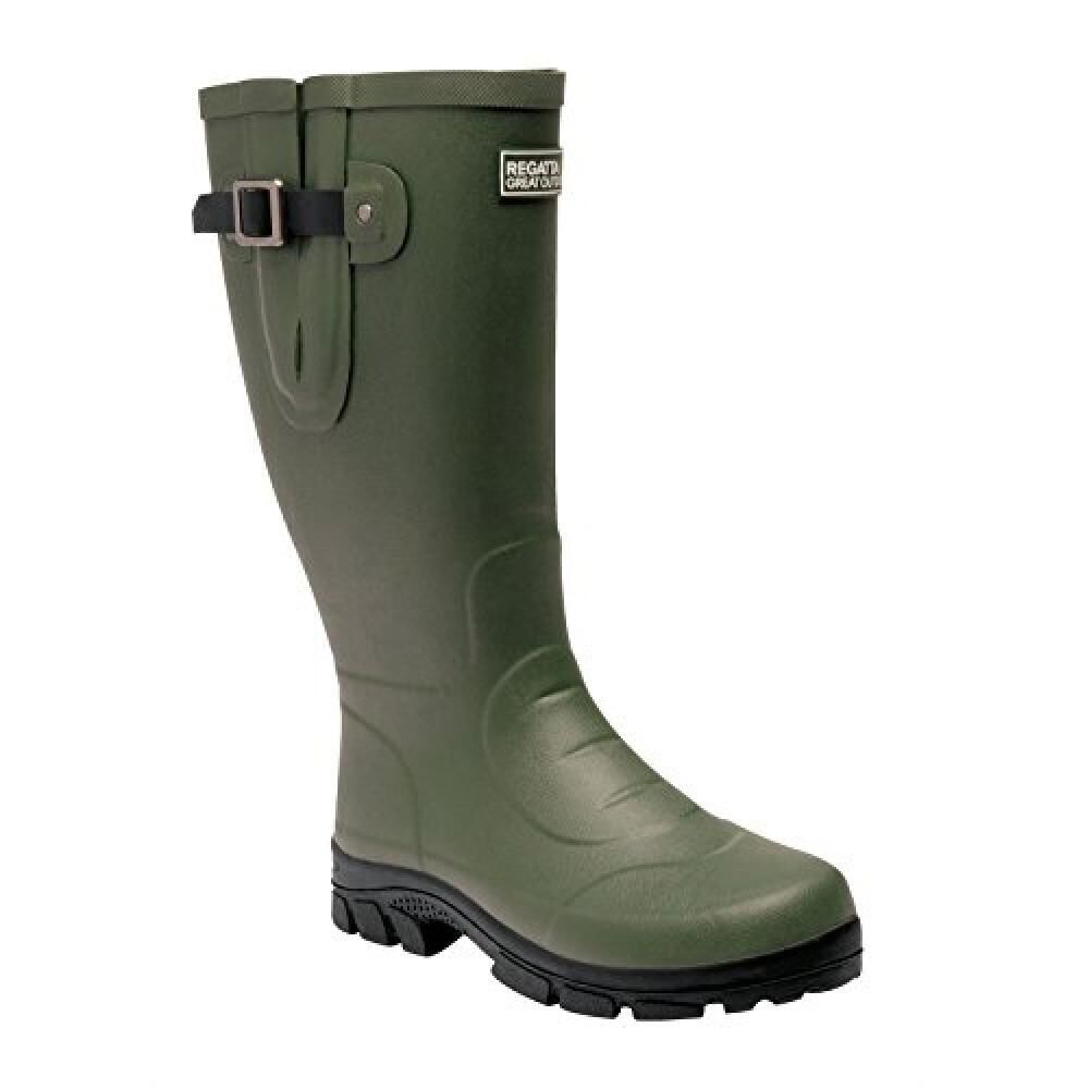 REGATTA Mens Rivington Wellington Boots (Deep Green)