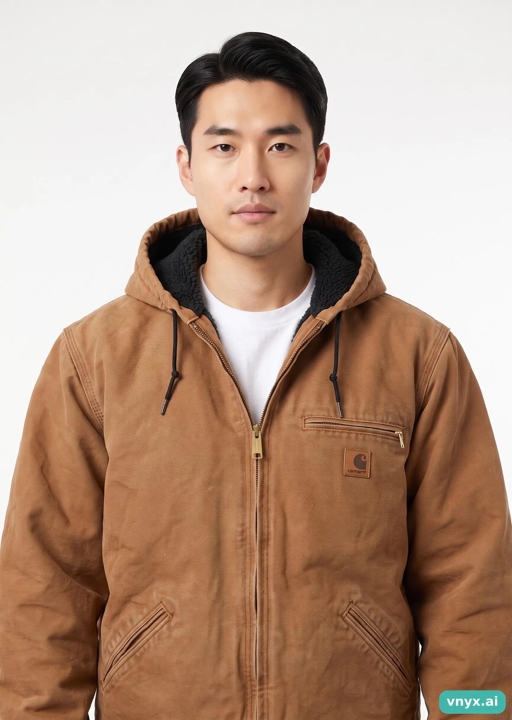 Second Life - Vintage Carhartt Brown Outdoor Jacket Men M 5/5
