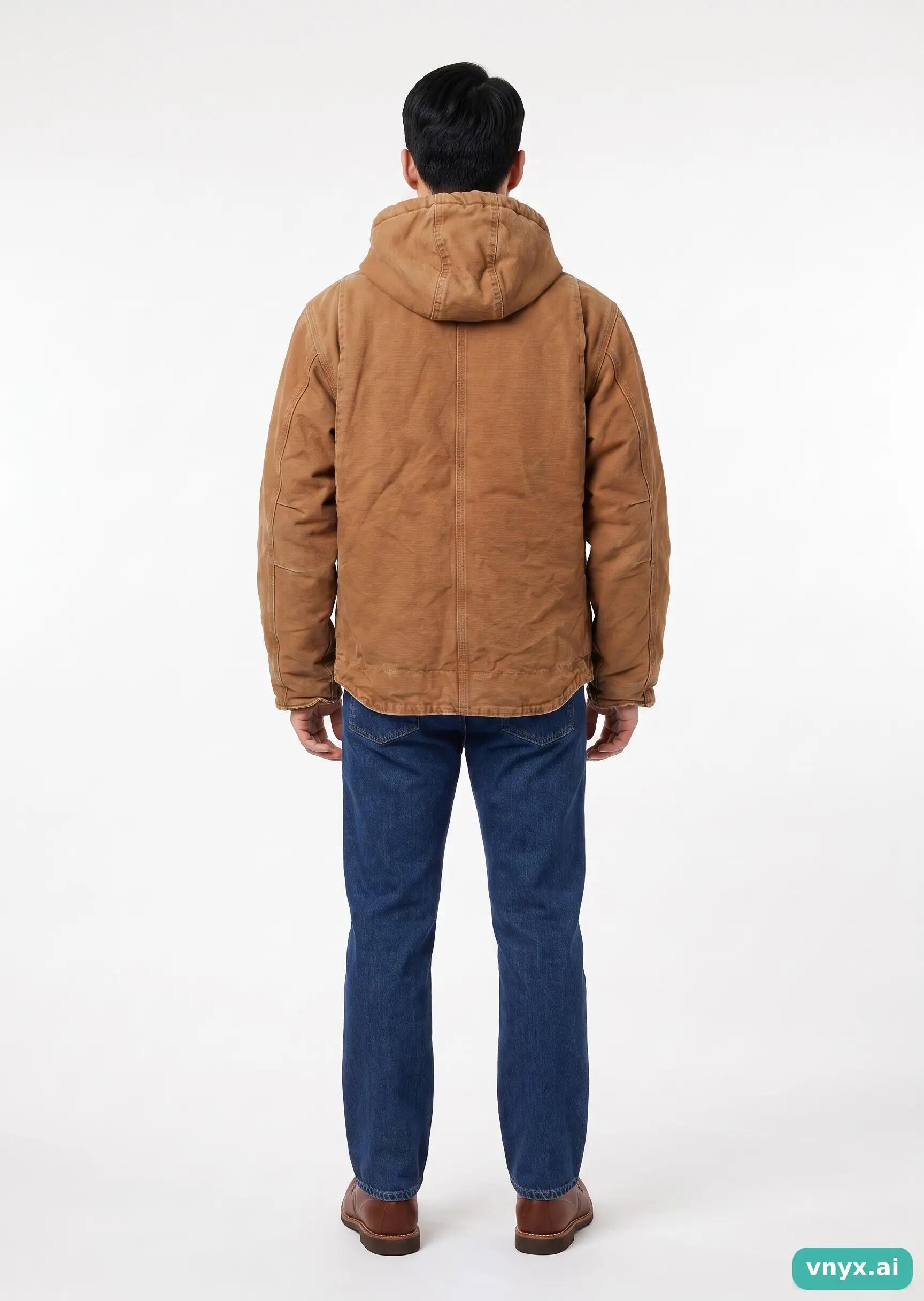 Second Life - Vintage Carhartt Brown Outdoor Jacket Men M 4/5