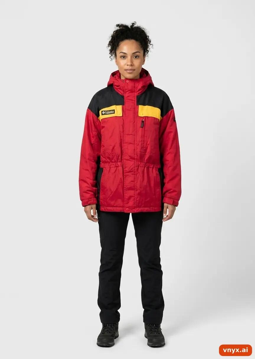 Second Life - Vintage Columbia Red Outdoor Jacket Women S 3/6