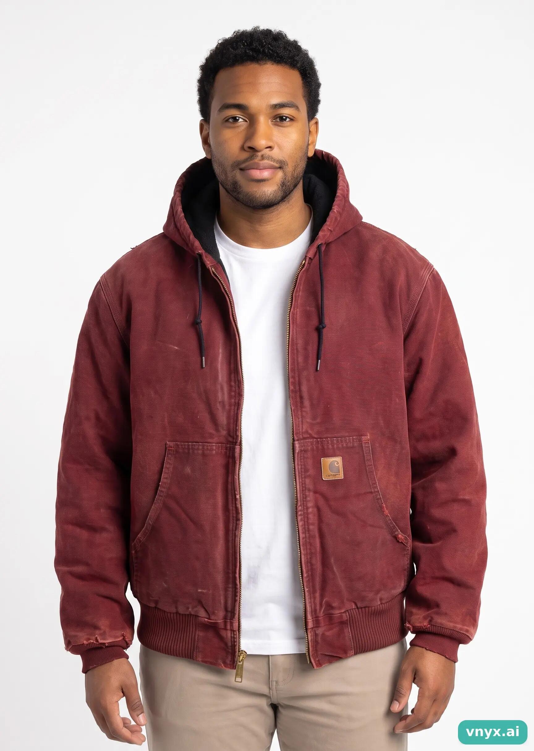 Second Life - Vintage Carhartt Brick Red Outdoor Jacket Men L 5/5