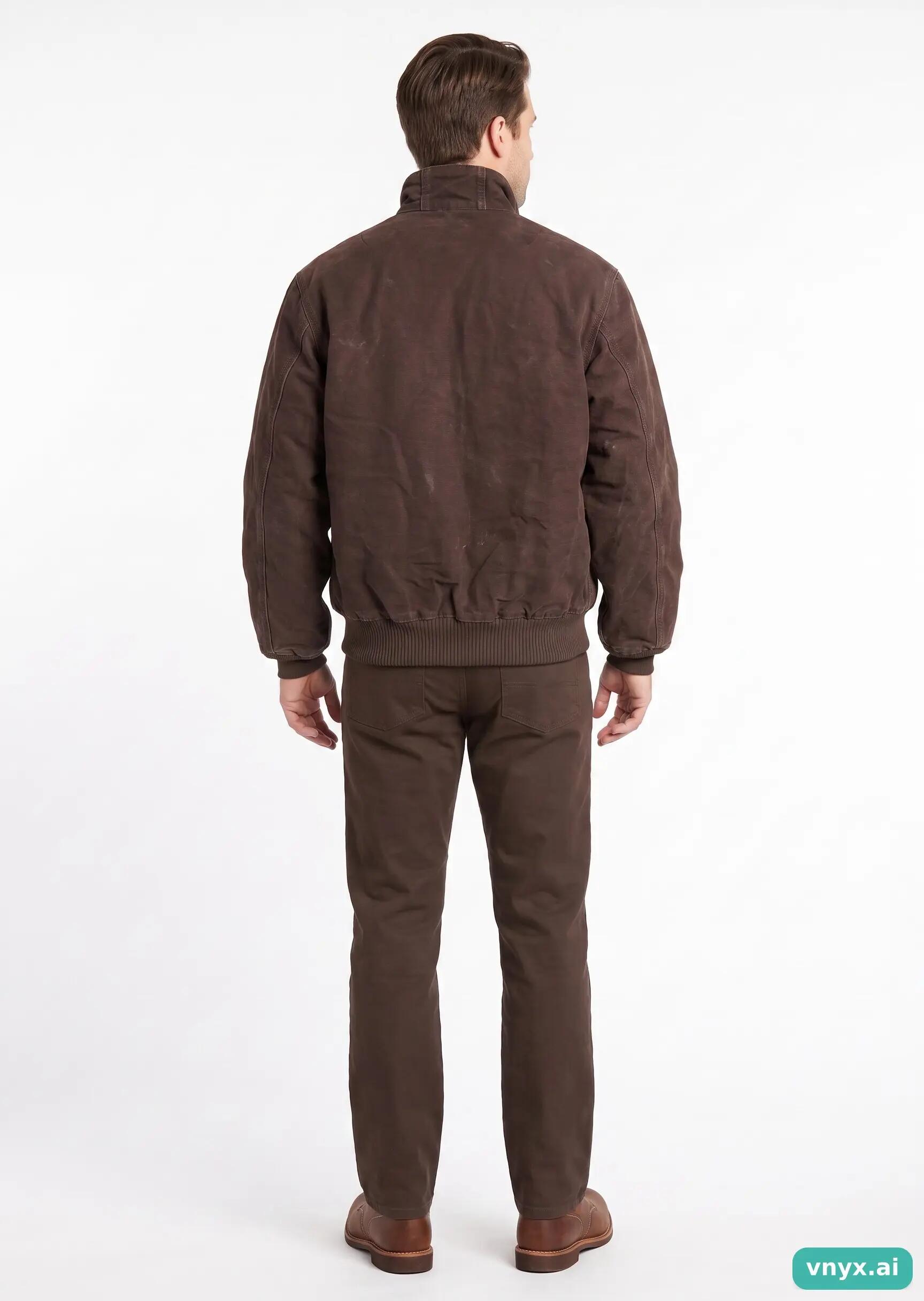 Second Life - Vintage Carhartt Brown Outdoor Jacket Men M 4/5