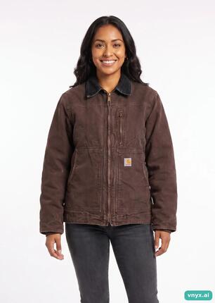 Second Life - Vintage Carhartt Brown Outdoor Jacket Women S