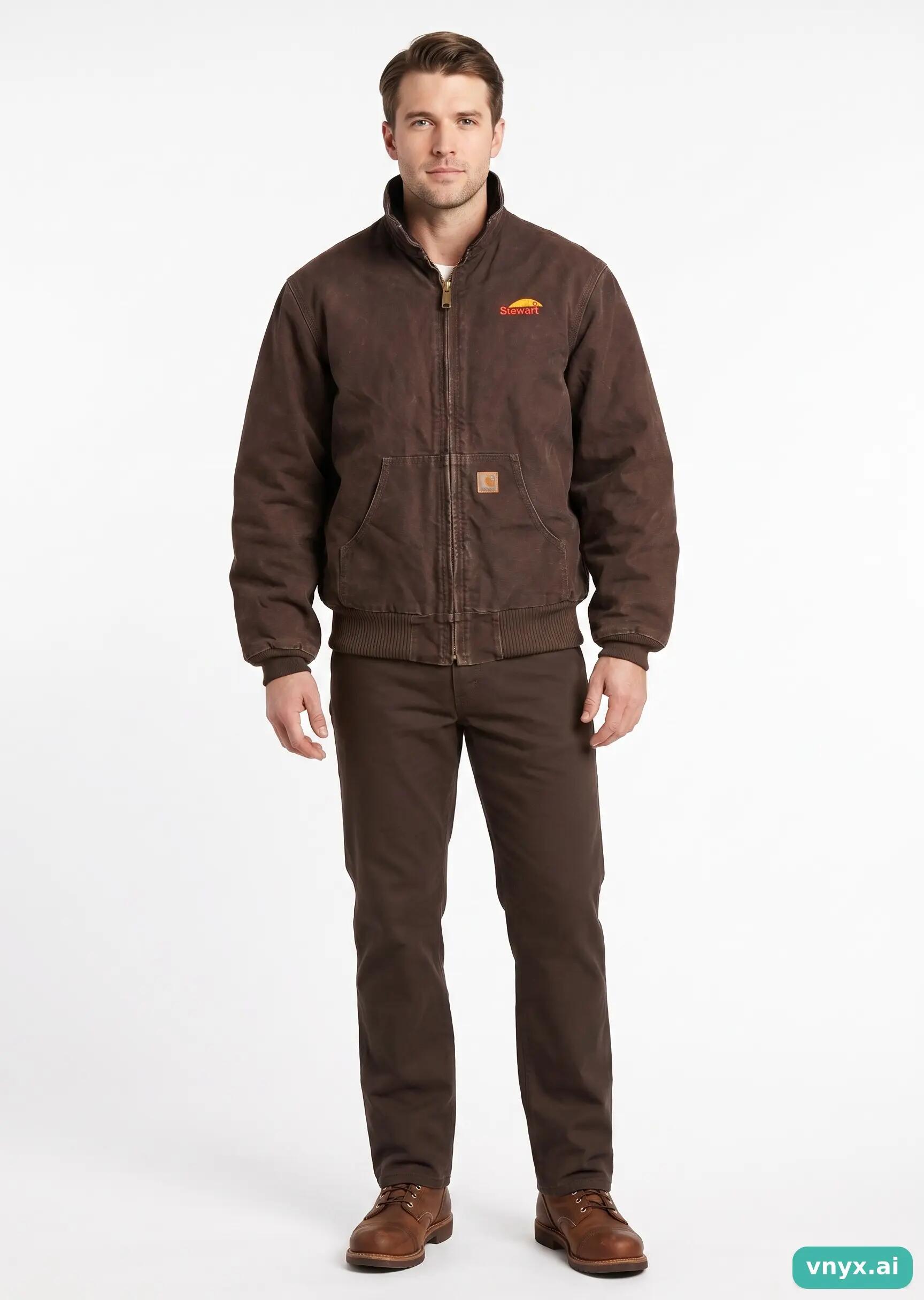 Second Life - Vintage Carhartt Brown Outdoor Jacket Men M 3/5
