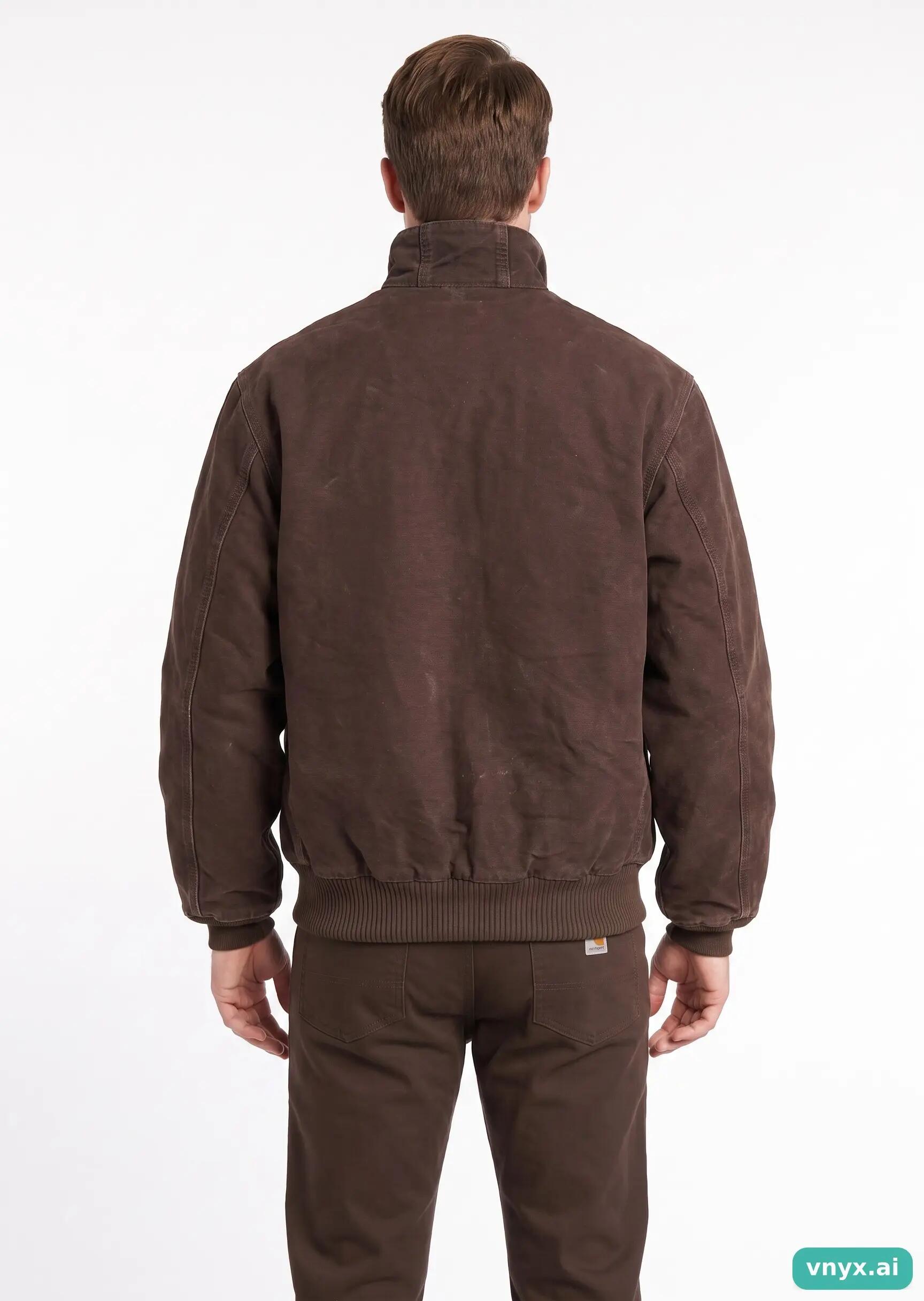 Second Life - Vintage Carhartt Brown Outdoor Jacket Men M 2/5
