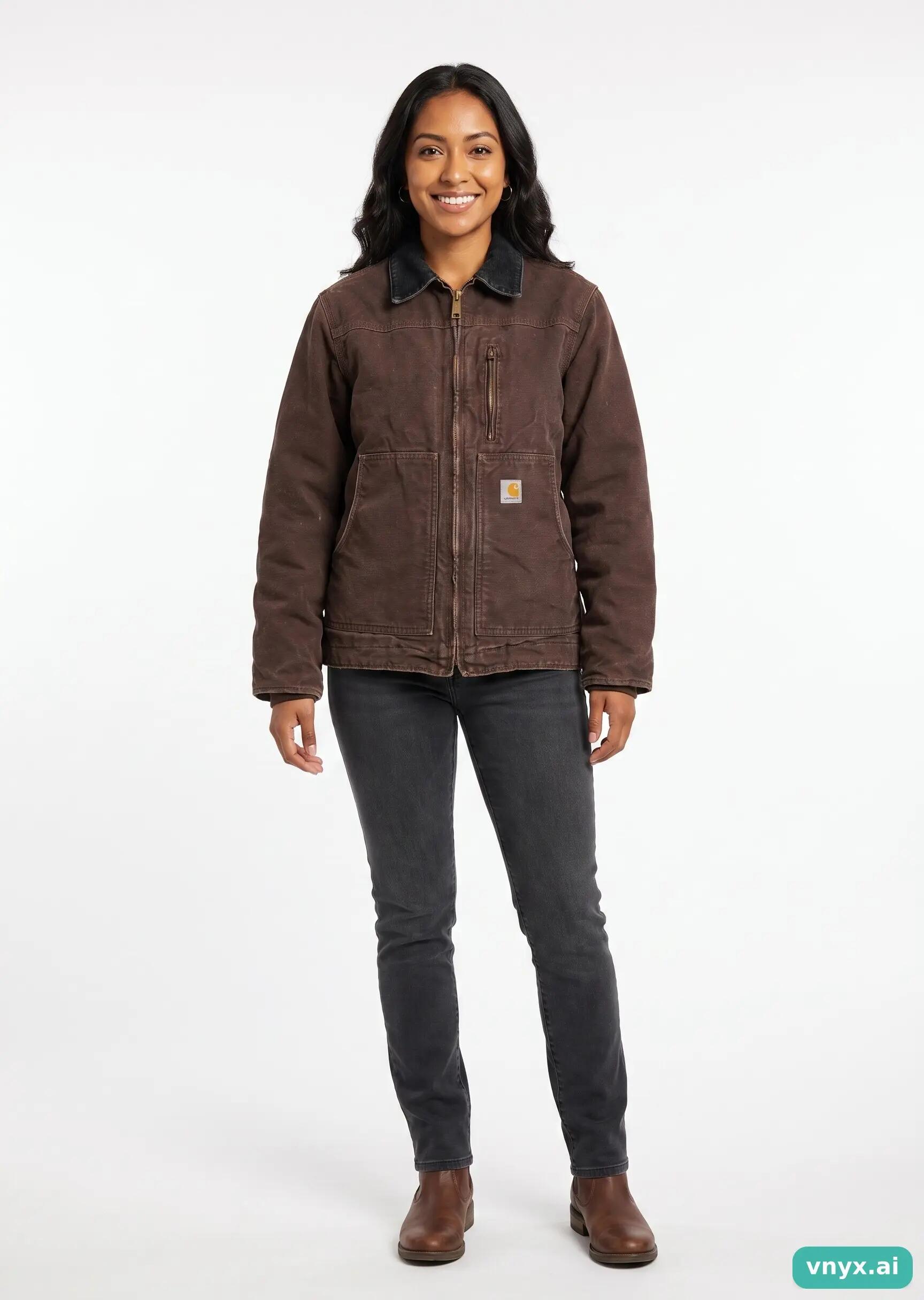 Second Life - Vintage Carhartt Brown Outdoor Jacket Women S 3/5