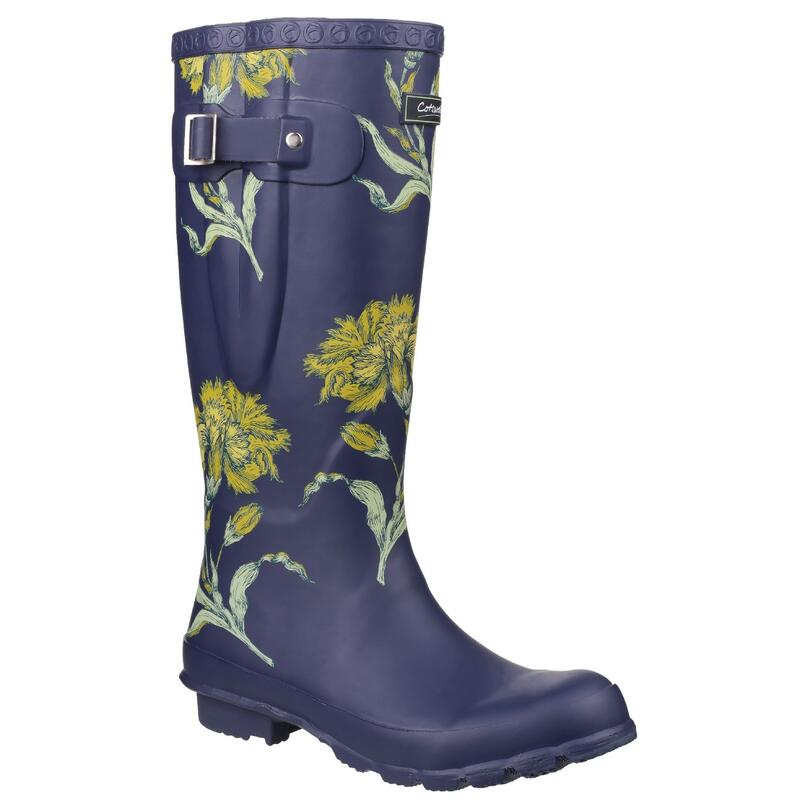 Womens/Ladies Windsor Printed Wellington Boots (Flower)