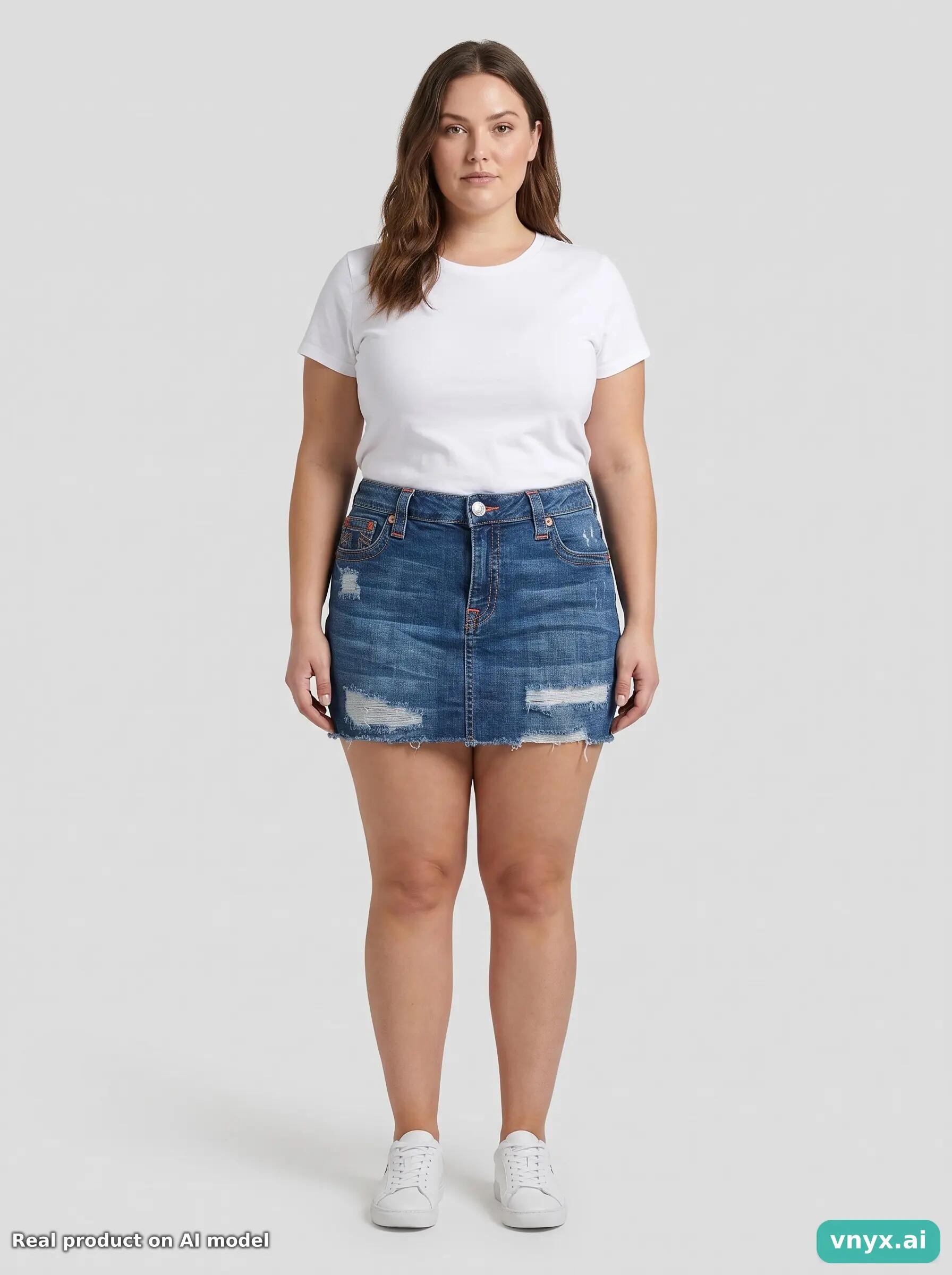 Second Life - Vintage True Religion Blue Denim Skirt Women W36 5/6