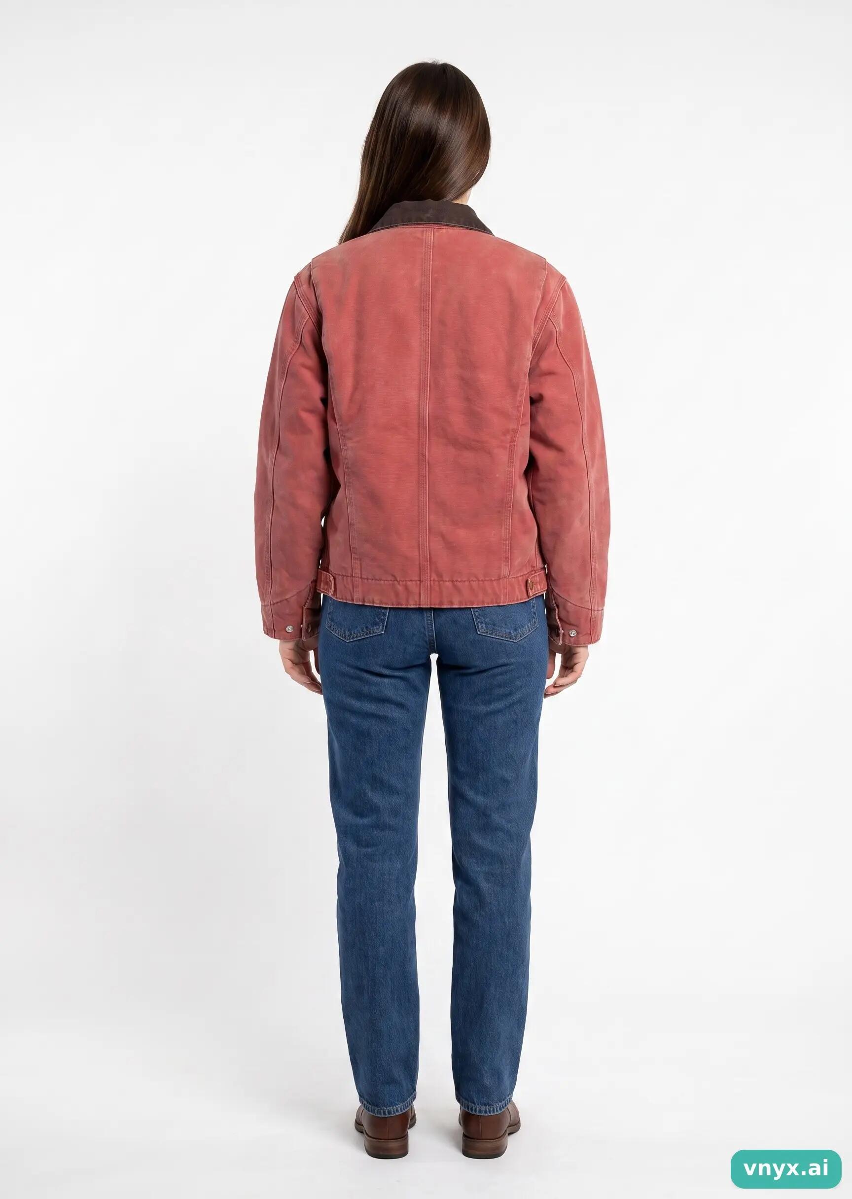 Second Life - Vintage Carhartt Brick Red Outdoor Jacket Women M 4/5