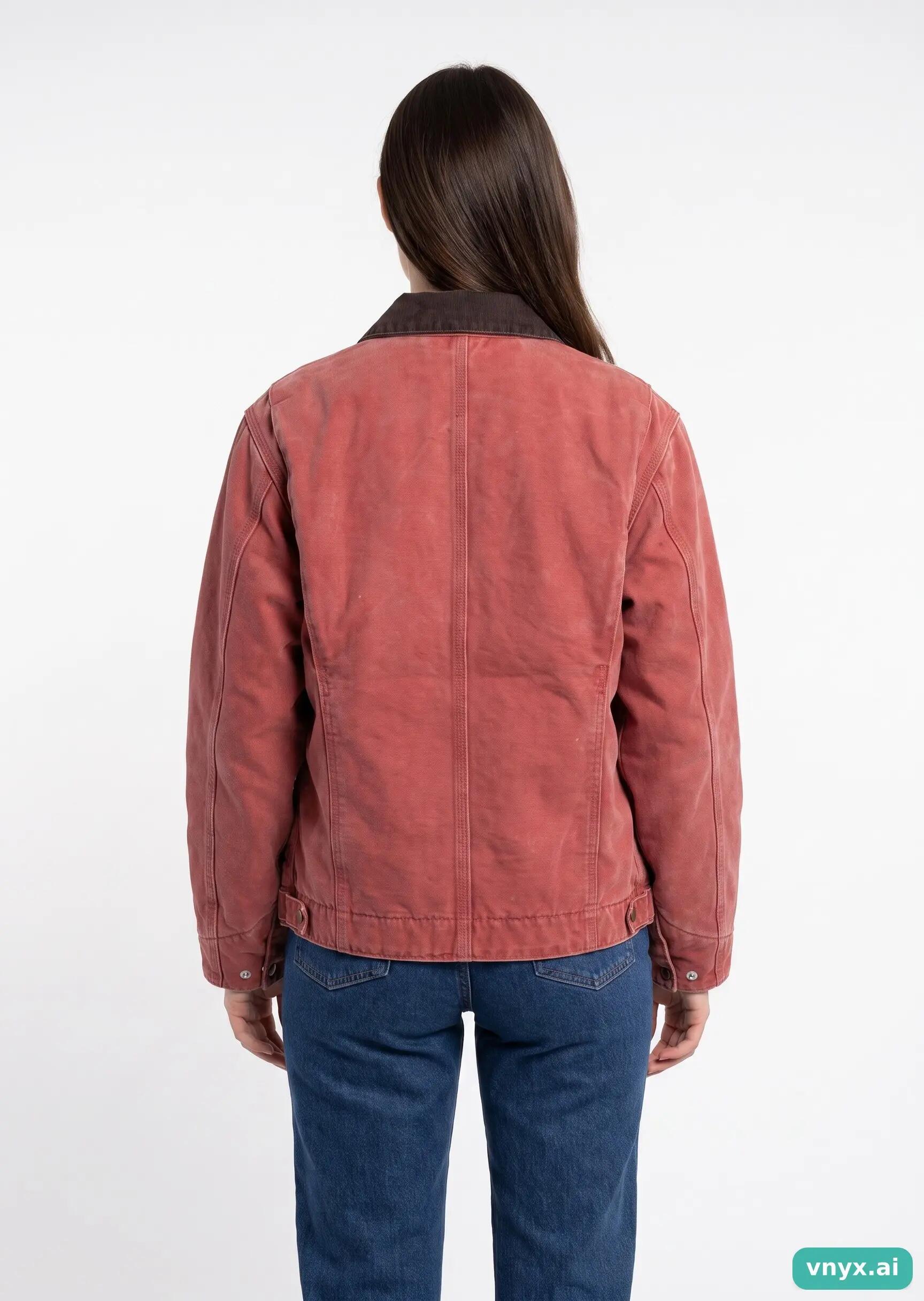 Second Life - Vintage Carhartt Brick Red Outdoor Jacket Women M 2/5
