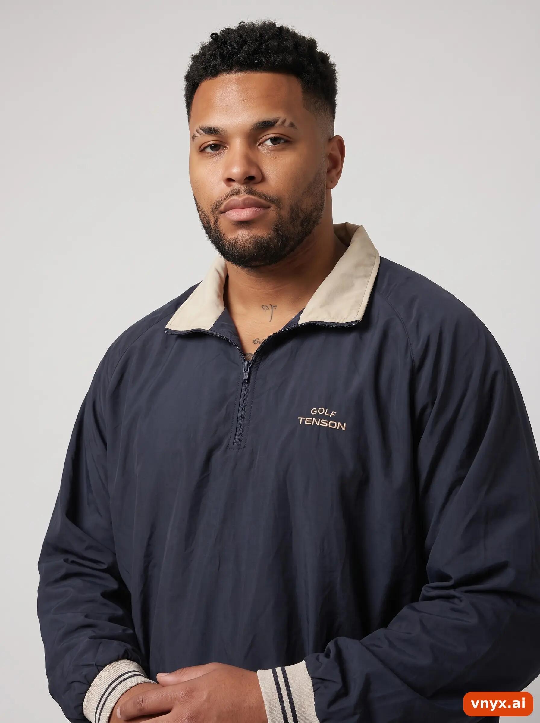 Second Life - Vintage Tenson Dark Blue Windbreaker Men XL 5/6