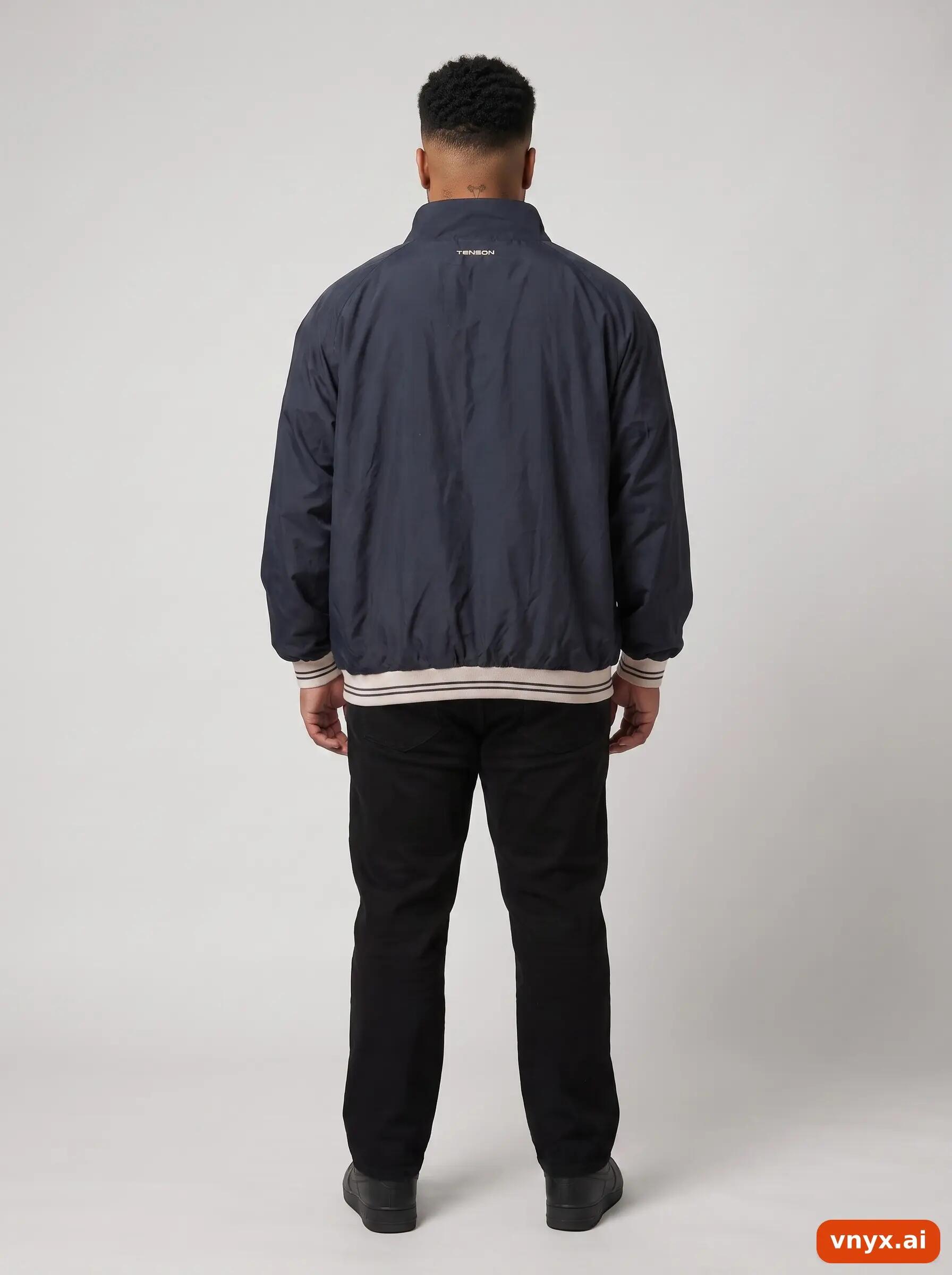 Second Life - Vintage Tenson Dark Blue Windbreaker Men XL 4/6