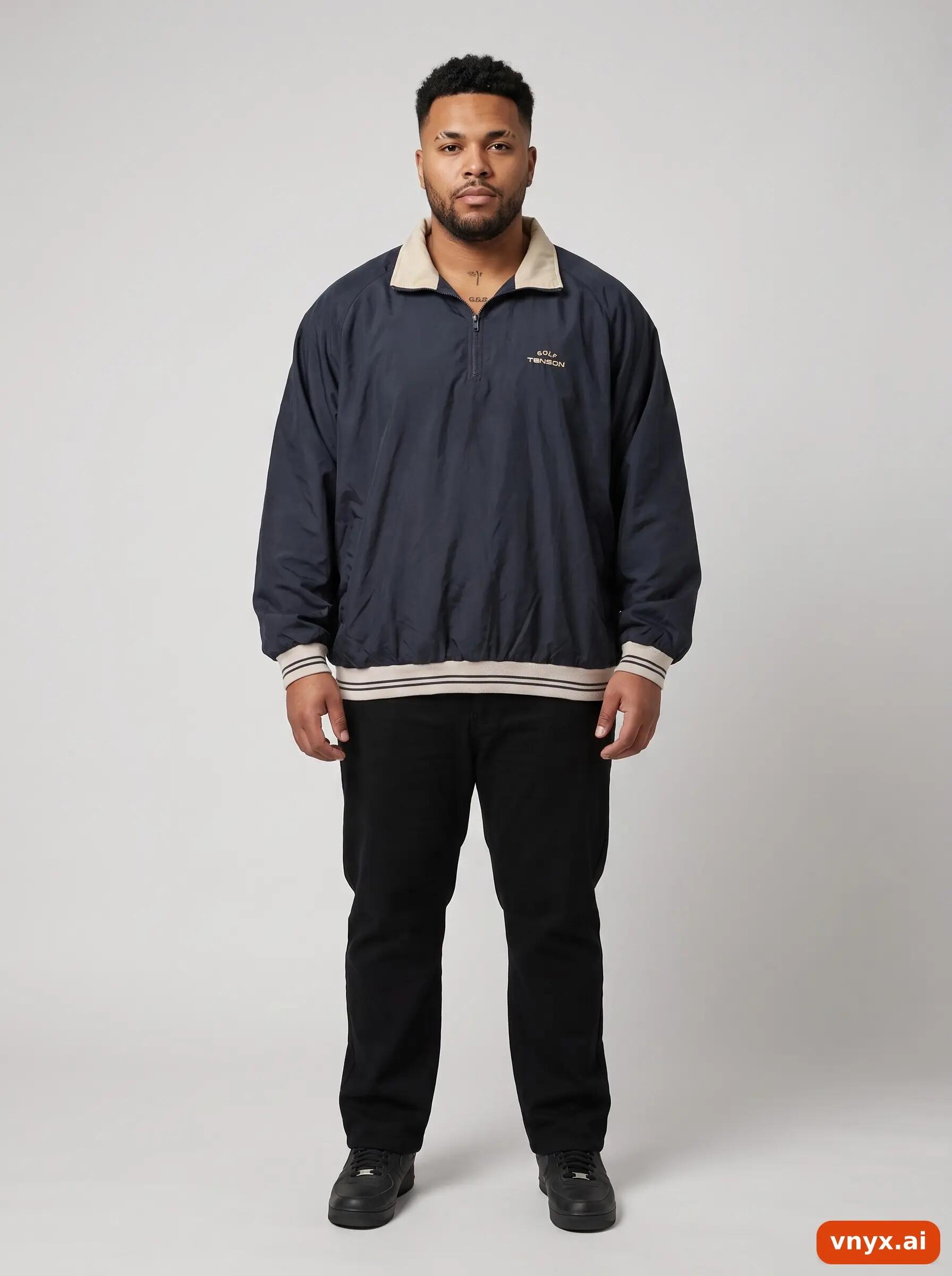 Second Life - Vintage Tenson Dark Blue Windbreaker Men XL 3/6