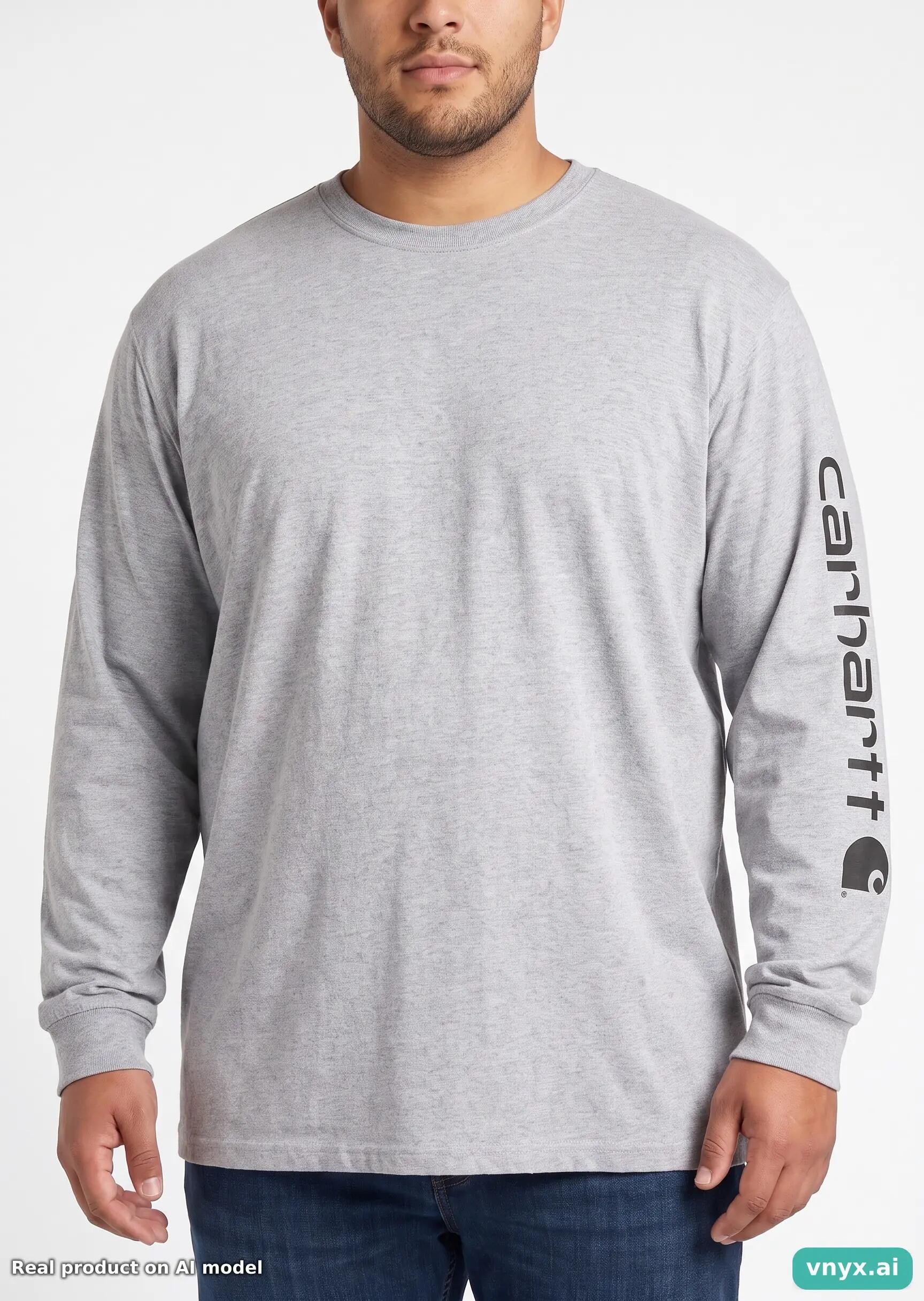 Second Life - Vintage Carhartt Grey Long Sleeve Men XXL 5/5