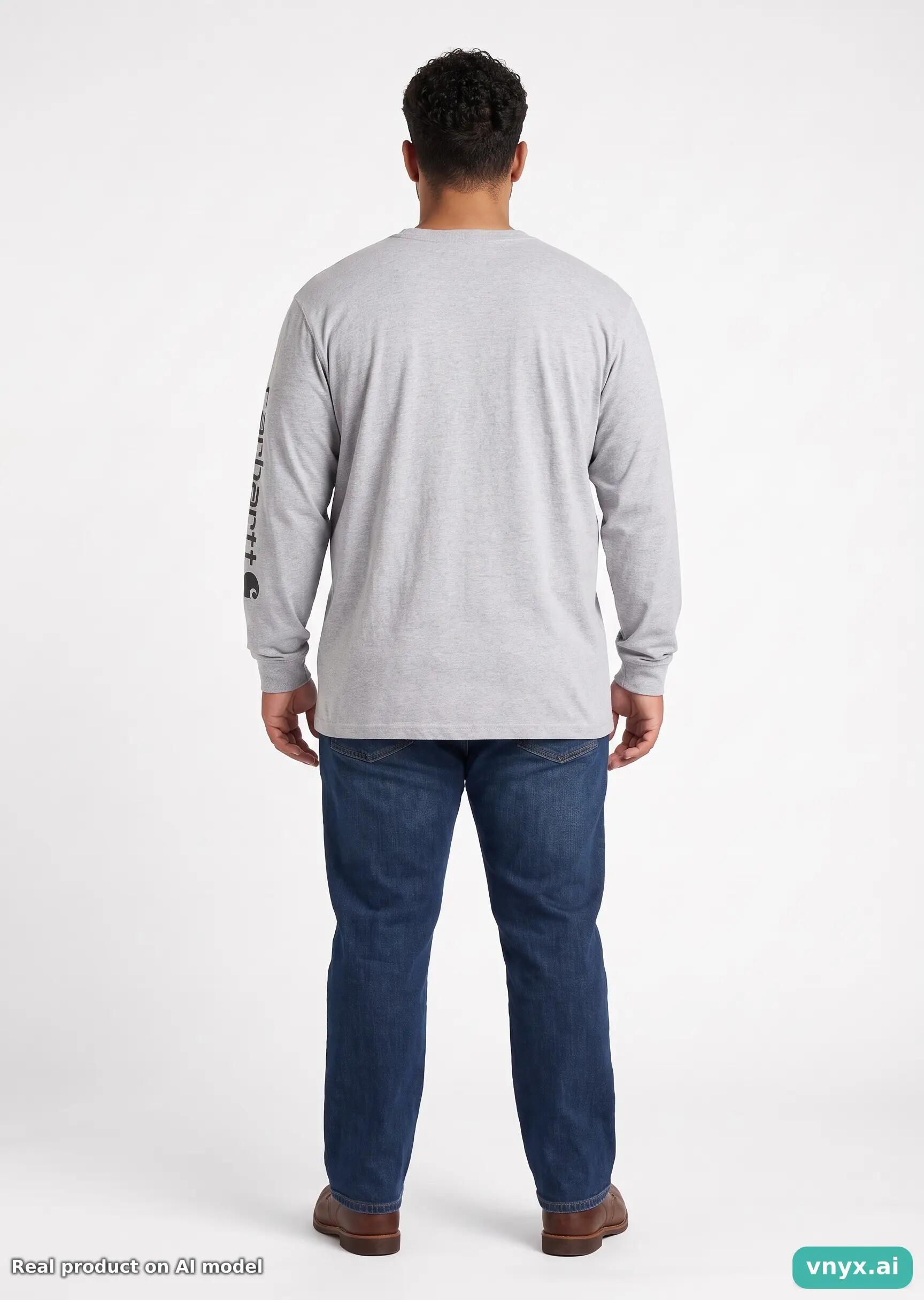 Second Life - Vintage Carhartt Grey Long Sleeve Men XXL 4/5