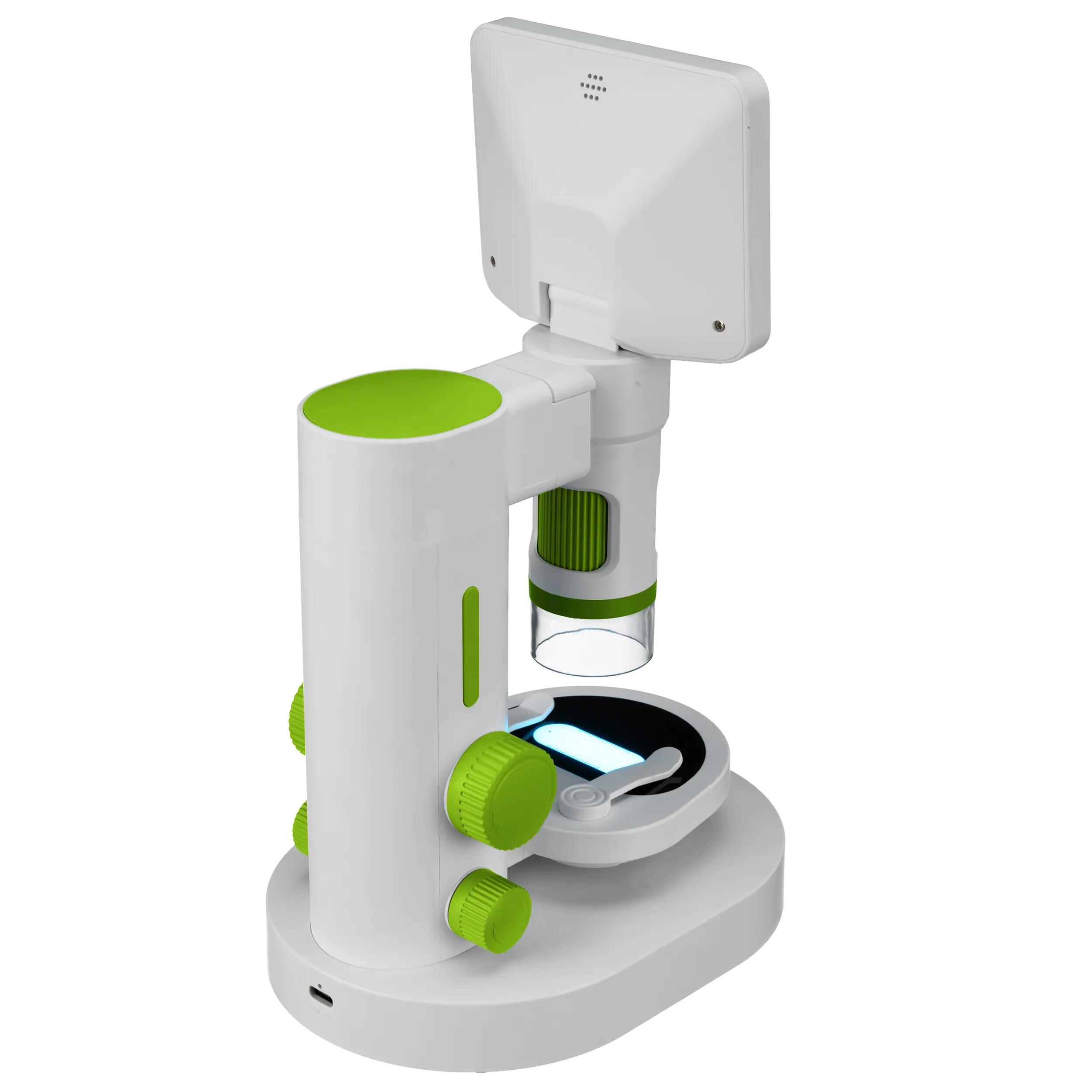 BRESSER Microscopio con pantalla LCD - Grabación de fotos y vídeo en Full HD 4/6