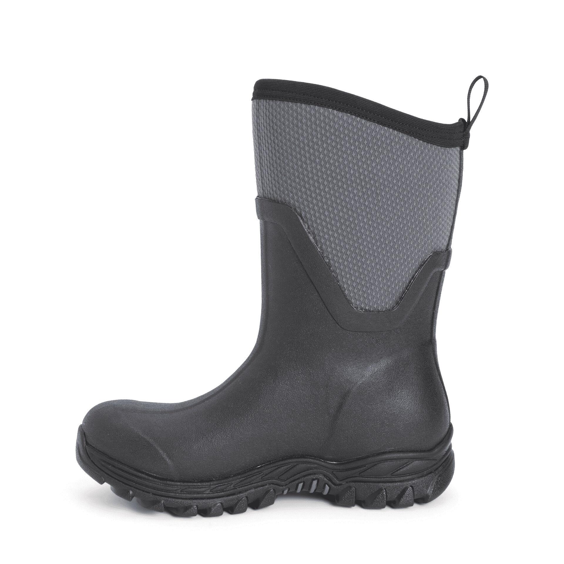 Unisex Arctic Sport Mid Pull On Wellies (Black/Grey) 3/5