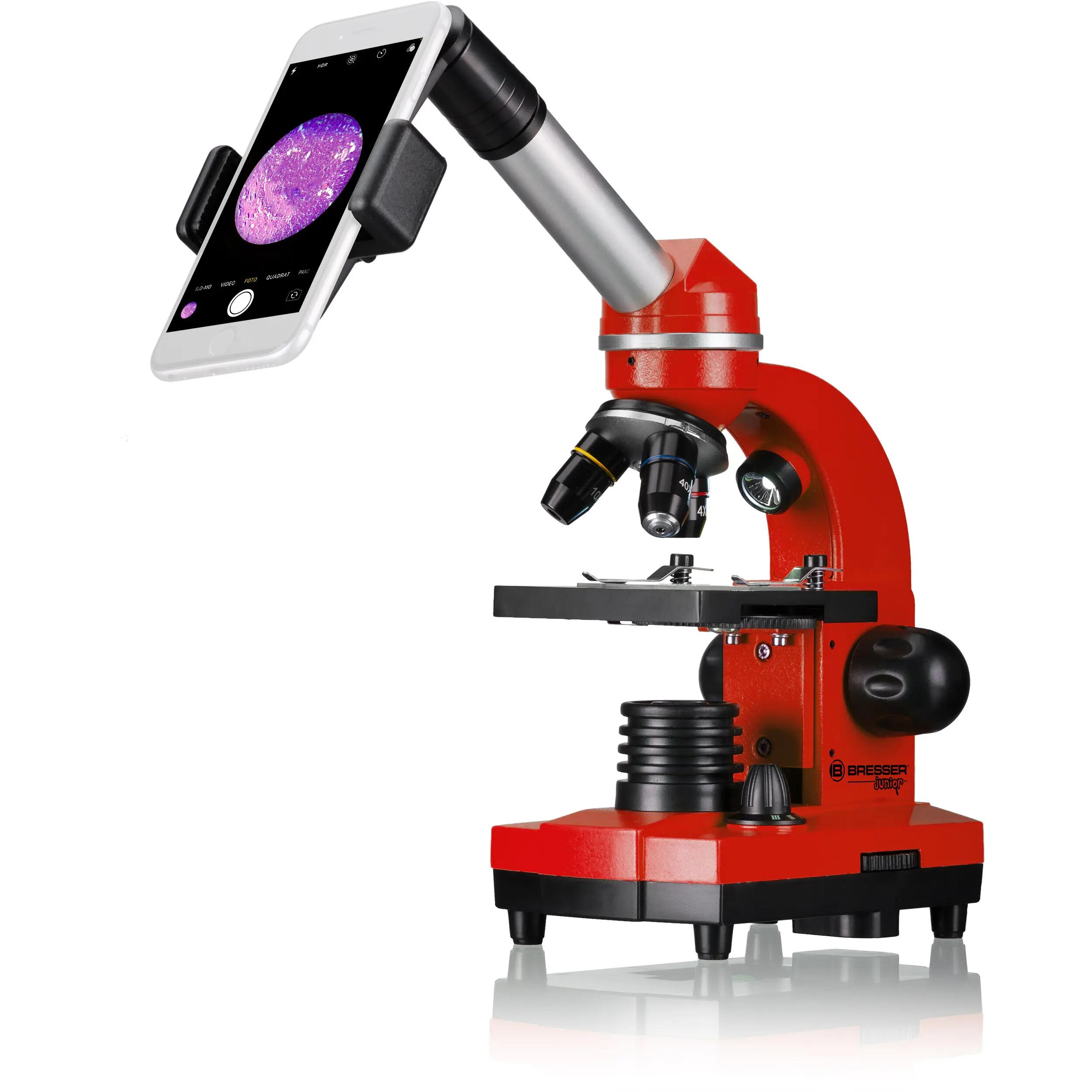 Microscopio BRESSER 40x-1600x con Luz LED y Kit Completo de Experimentos 3/5