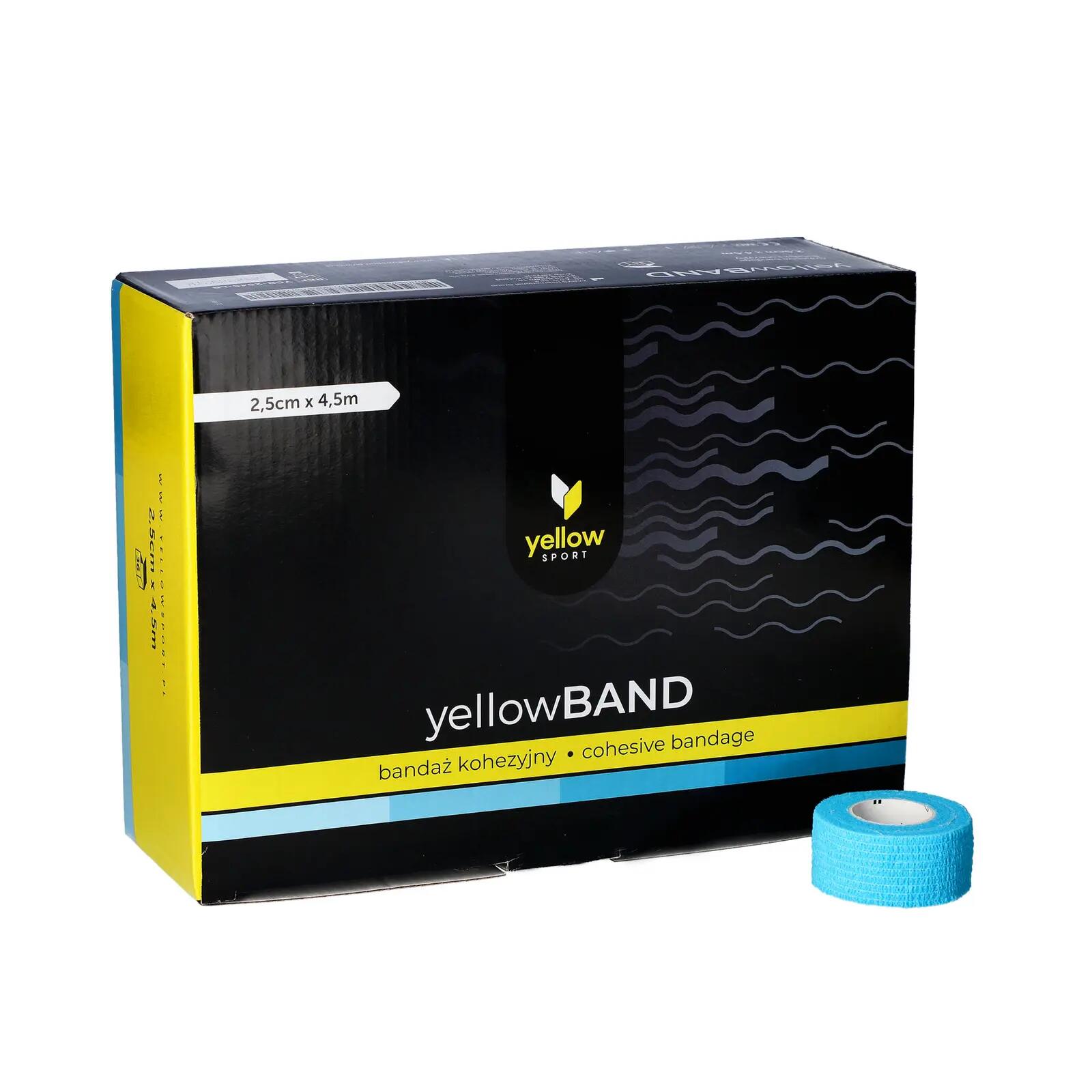 Bandaże kohezyjne yellowBAND 2,5 cm x 4,5 m | Jasnoniebieski | 36 szt. 1/1
