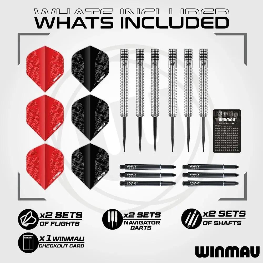 Darts tábla Winmau BLADE 360 falvédővel és két szett nyíllal, dobóvonallal 3/3