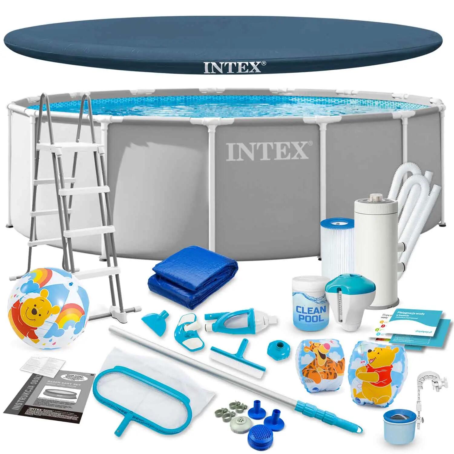Basen ogrodowy stelażowy Intex 26726ND Full zestaw 457x122 cm 2/10