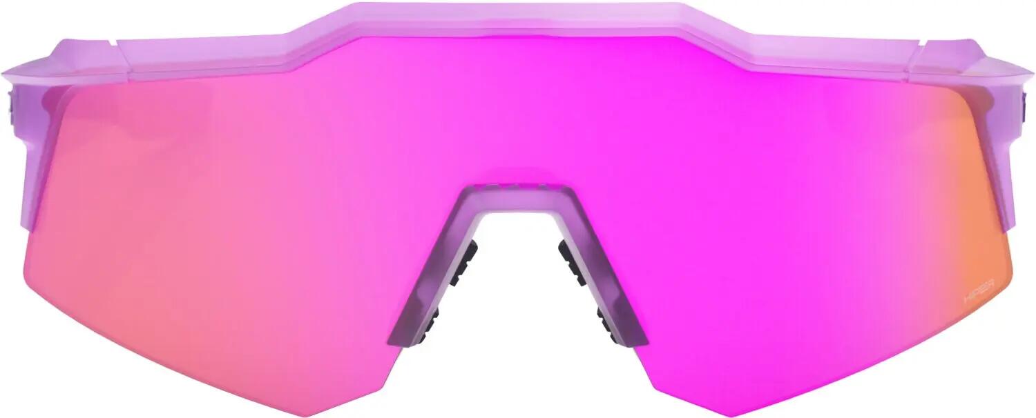 Óculos 100% Speedcraft XS Toyoko HiPER Vital Pink com lentes espelhadas e lentes 2/4