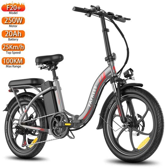 Vélo électrique FAFREES F20+, pneus 20 pouces, moteur 250 W, batterie 36 V 20 Ah
