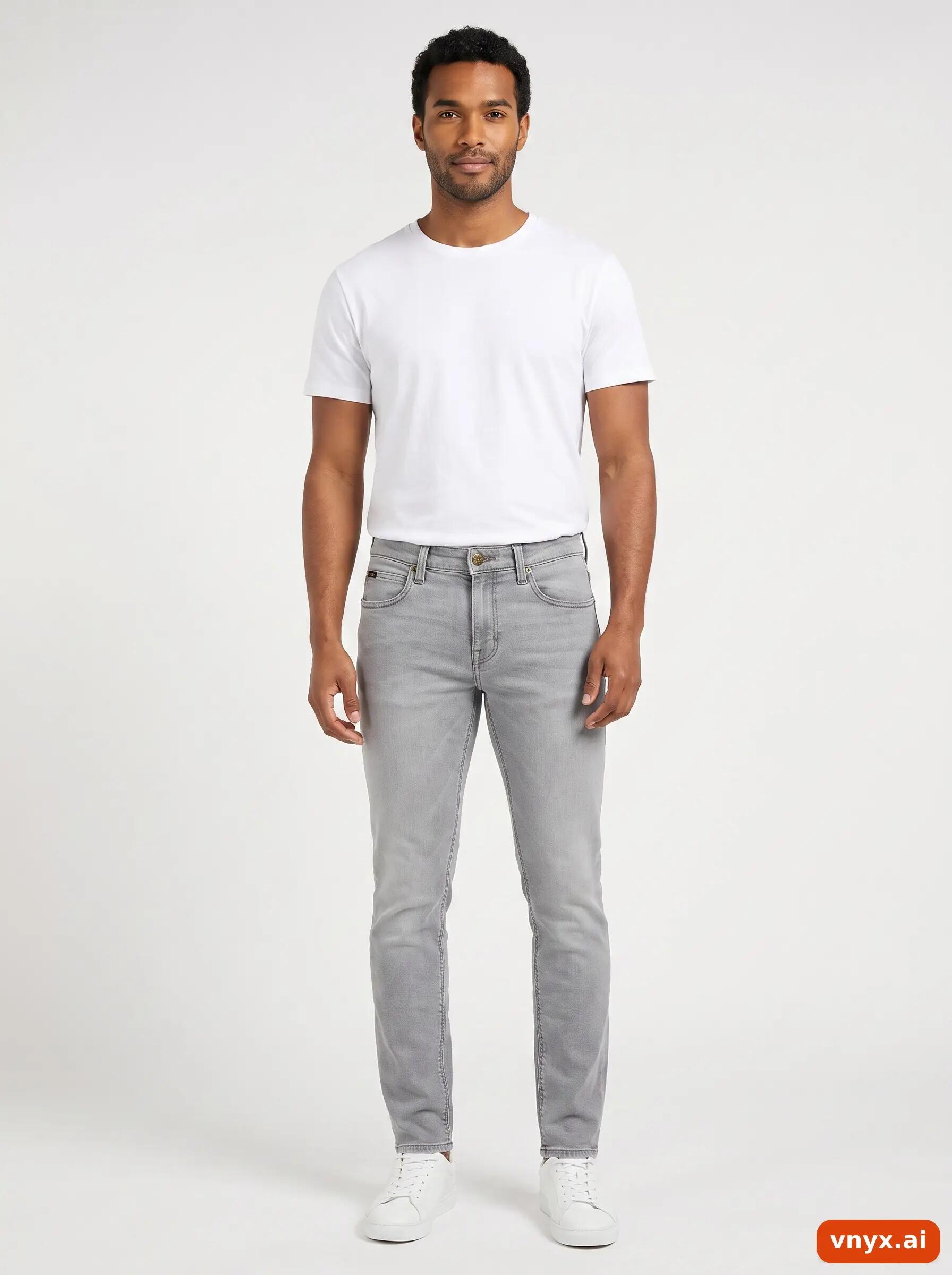 Second Life - Vintage Lee Grey Jeans Men W28 L31 3/6