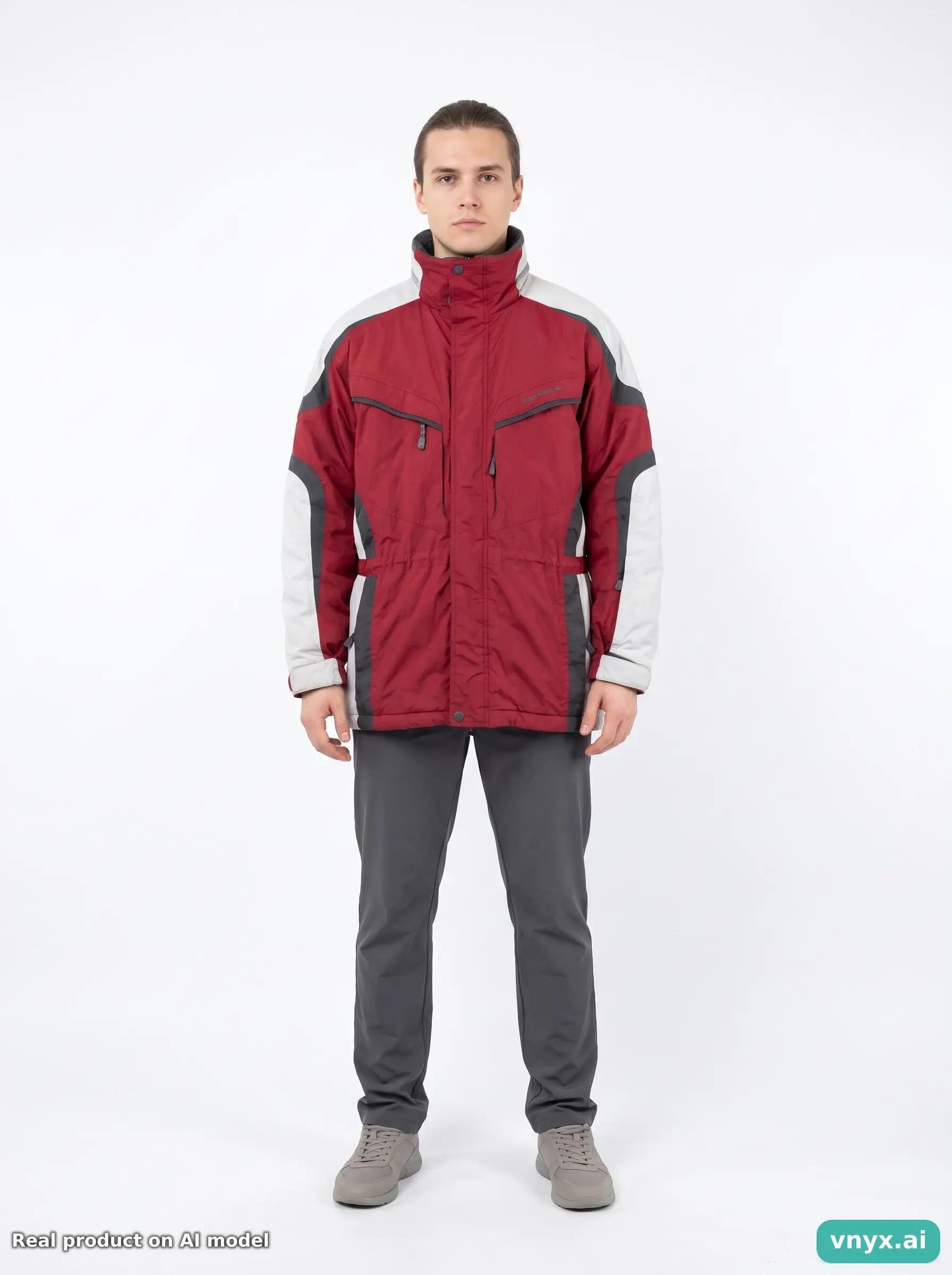 Second Life - Vintage Tenson Striking Red Outdoor Jacket Men XXL 3/6