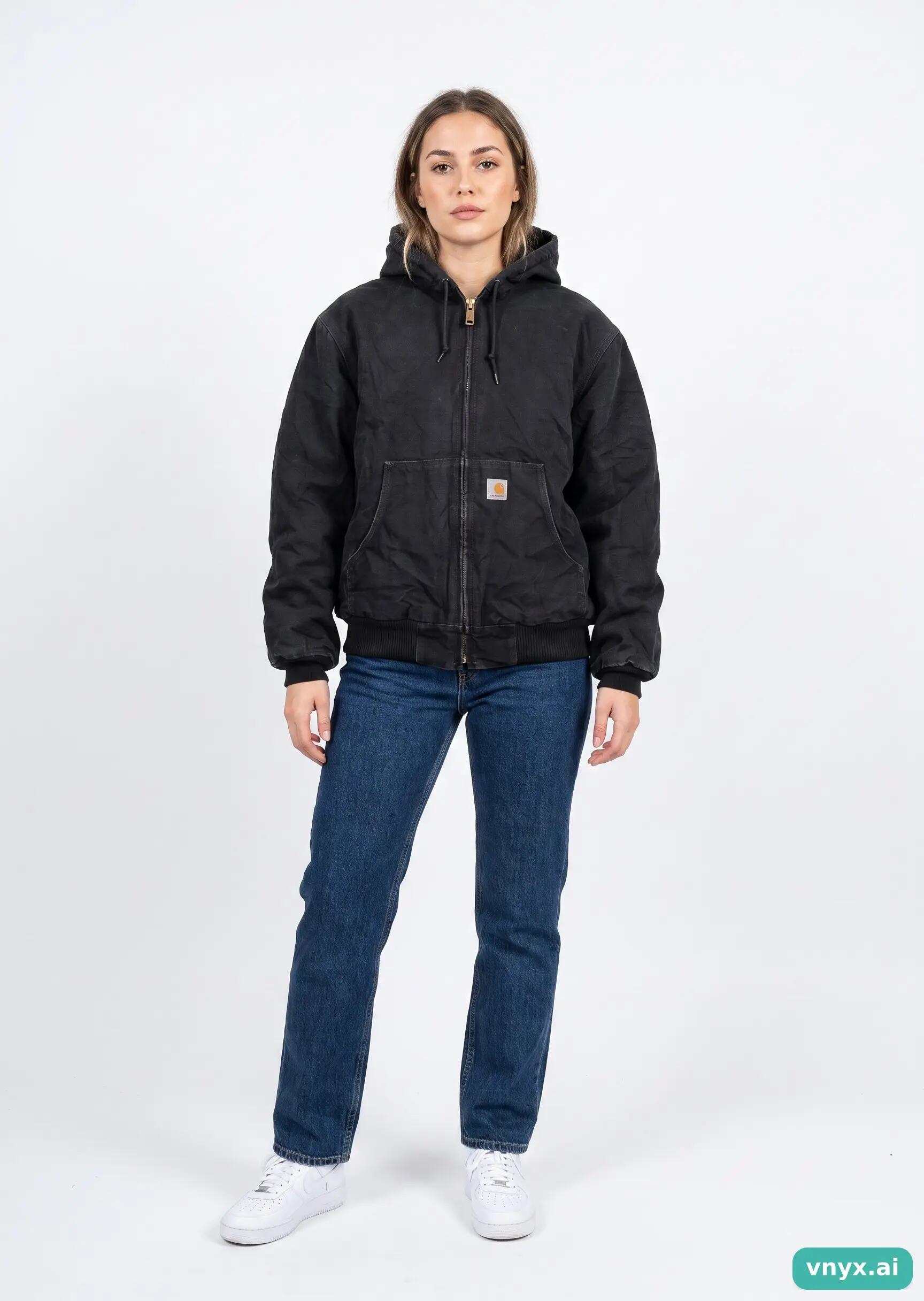 Second Life - Vintage Carhartt Black Outdoor Jacket Women L 3/5