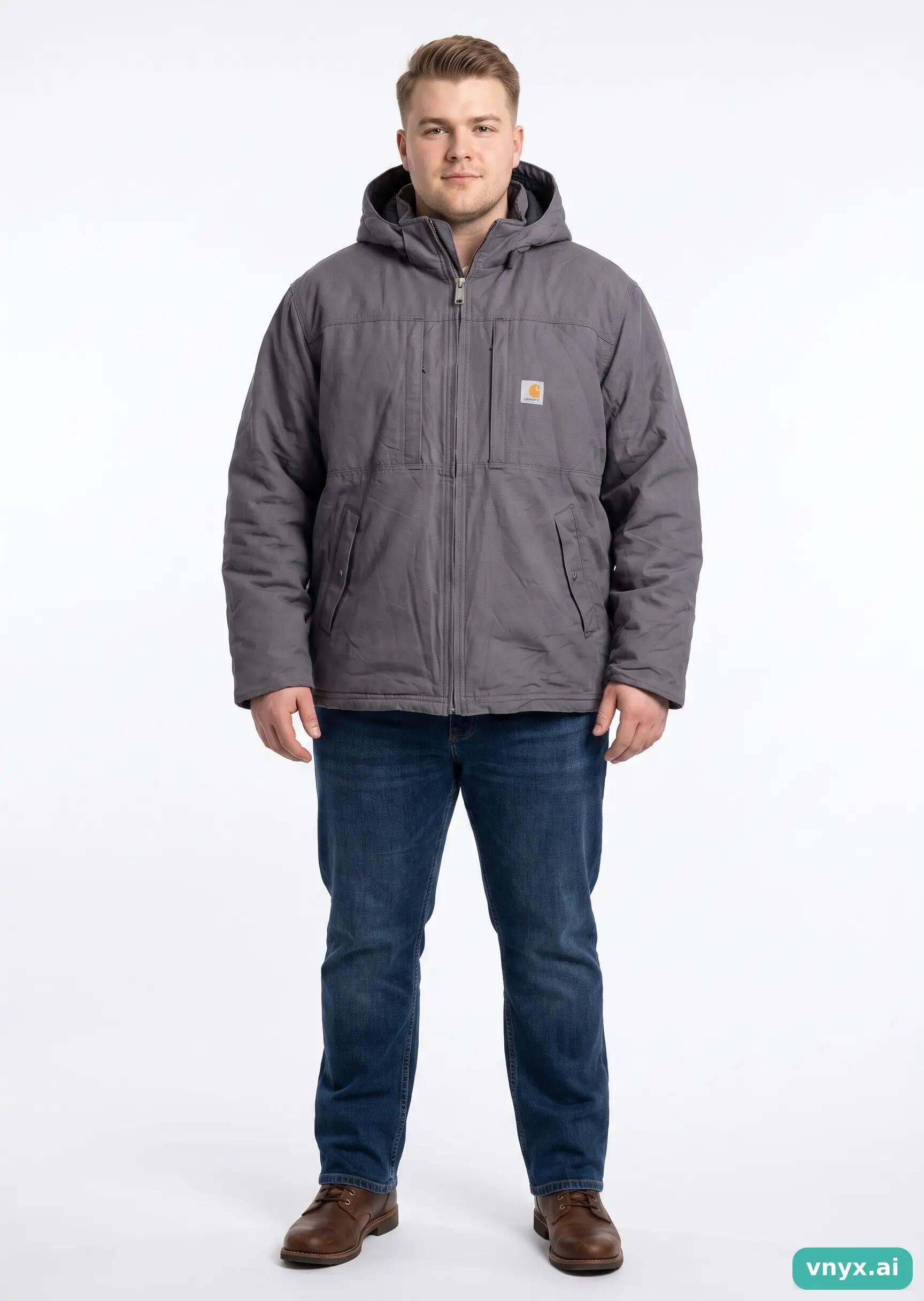 Second Life - Vintage Carhartt Grey Outdoor Jacket Men XL 3/5