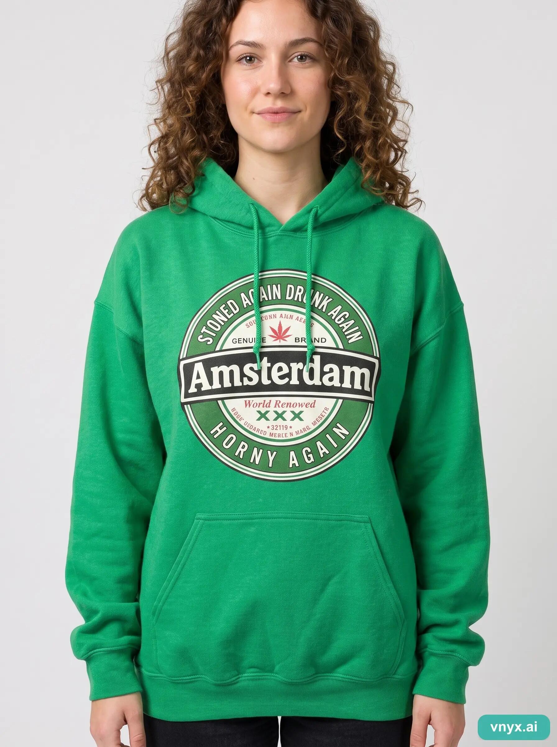Second Life - Vintage Gildan Vibrant Green Hoodie Women L 6/6